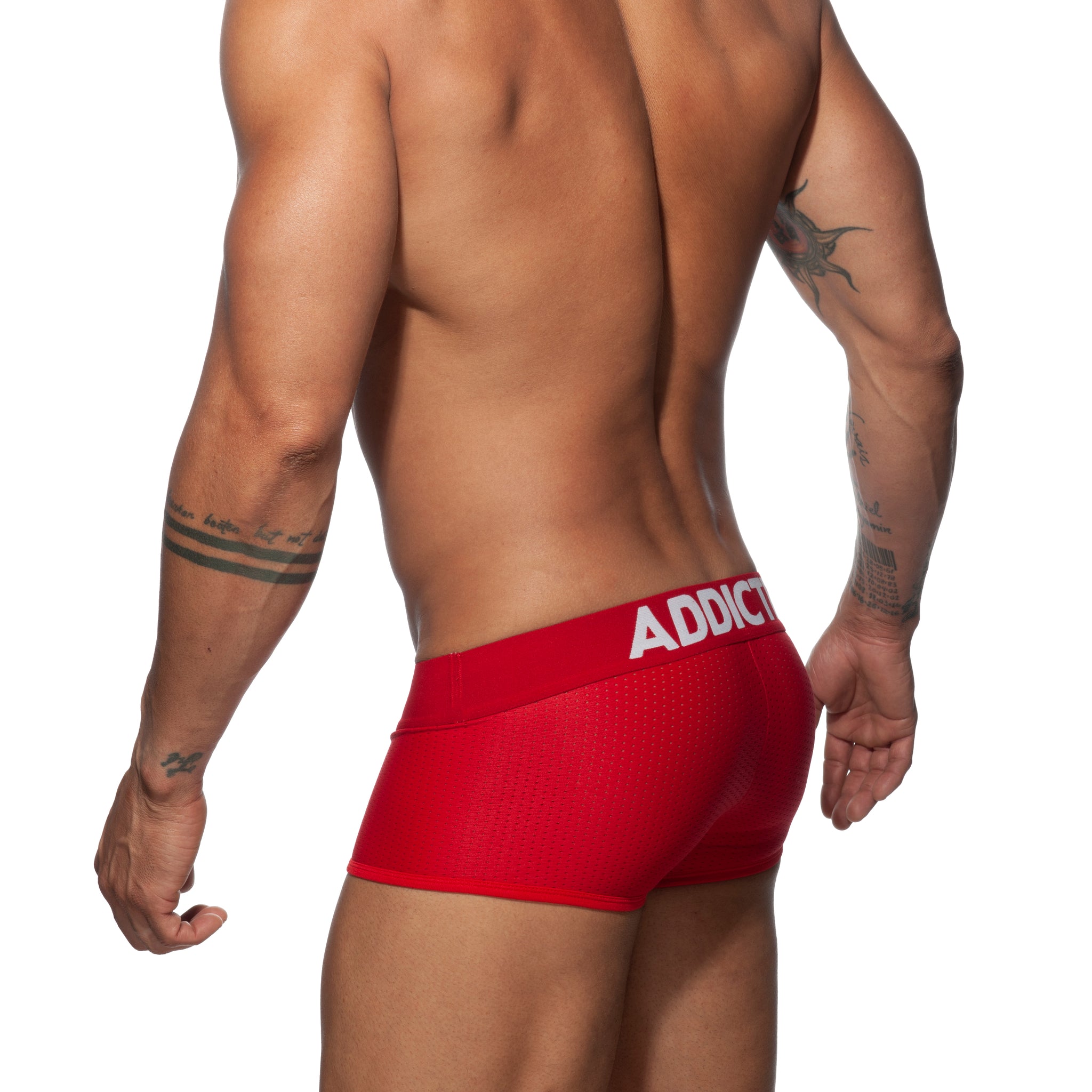 Addicted Push Up Mesh Trunk Red AD806