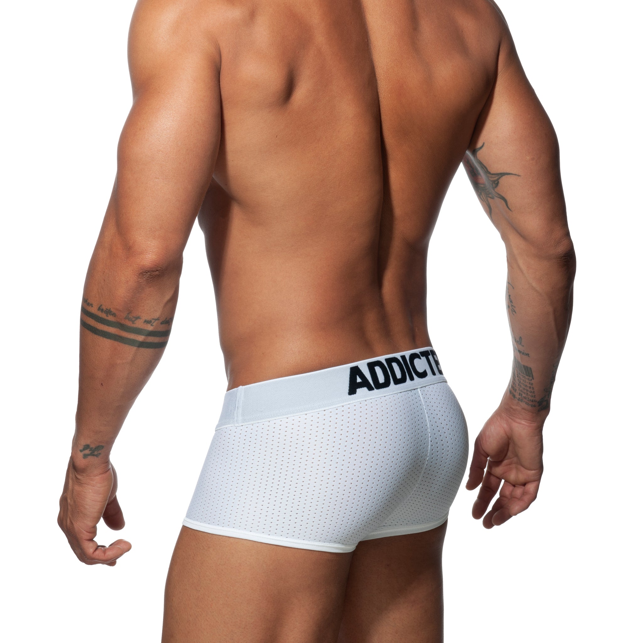 Addicted Push Up Mesh Trunk White AD806