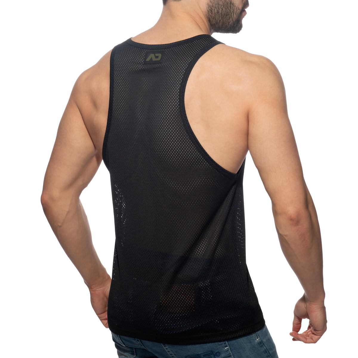 Addicted Pocket Contrast Tank Top Camouflage AD1174