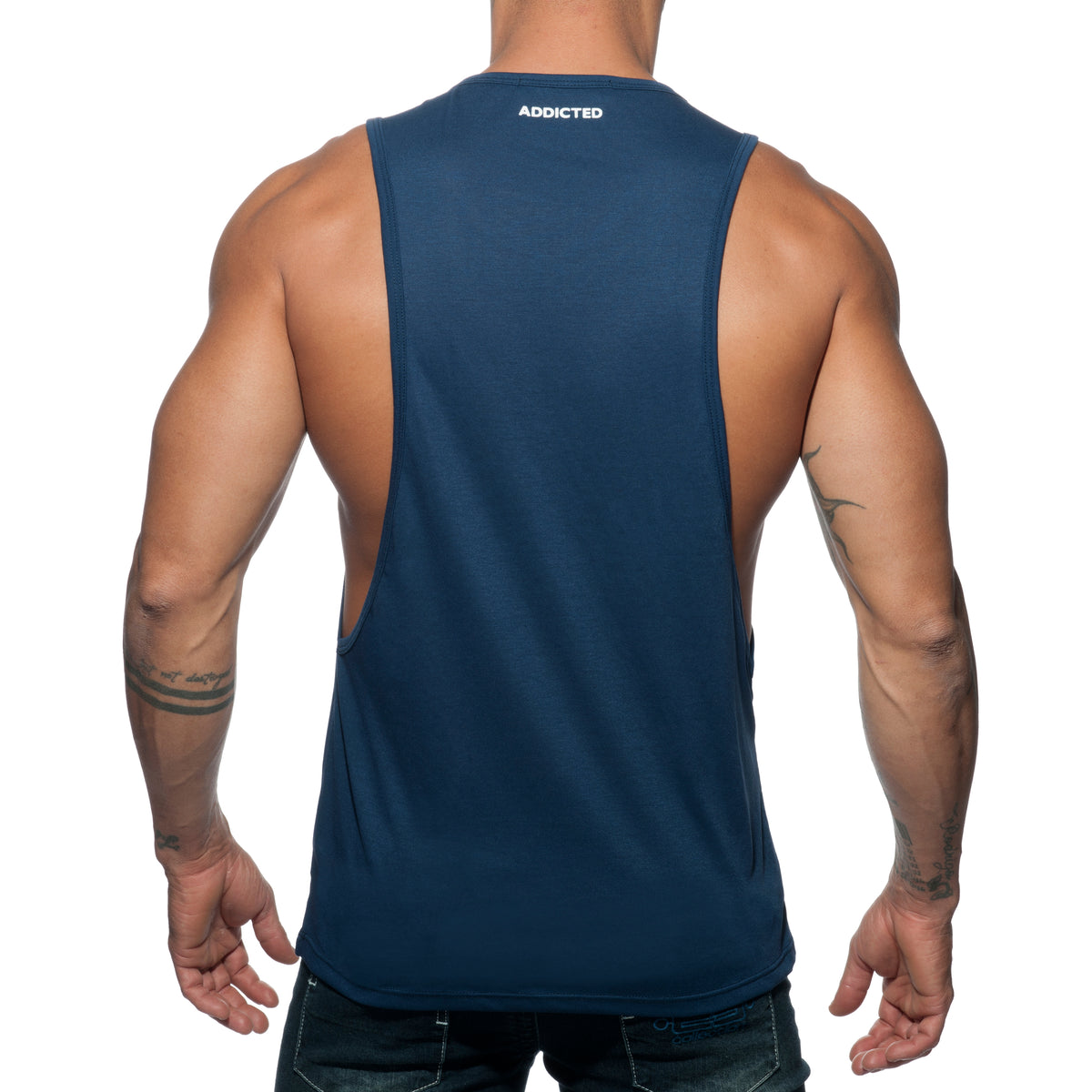 Addicted Power Vers Tank Top Navy AD743