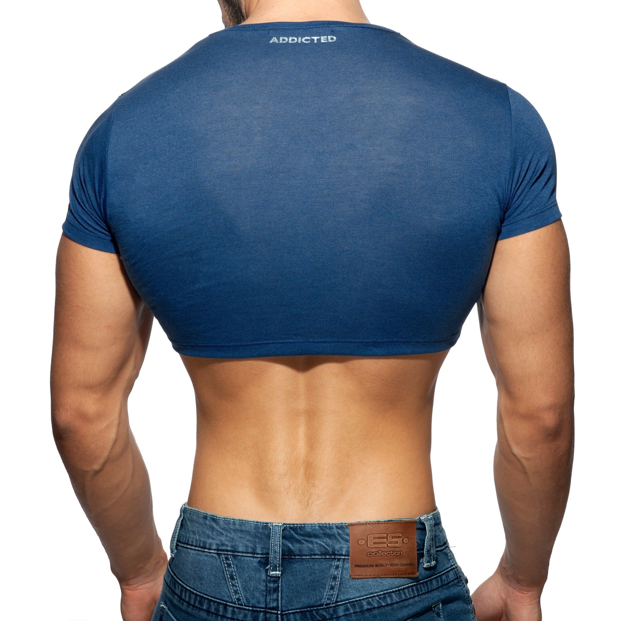 Addicted AD Crop Top Navy AD819