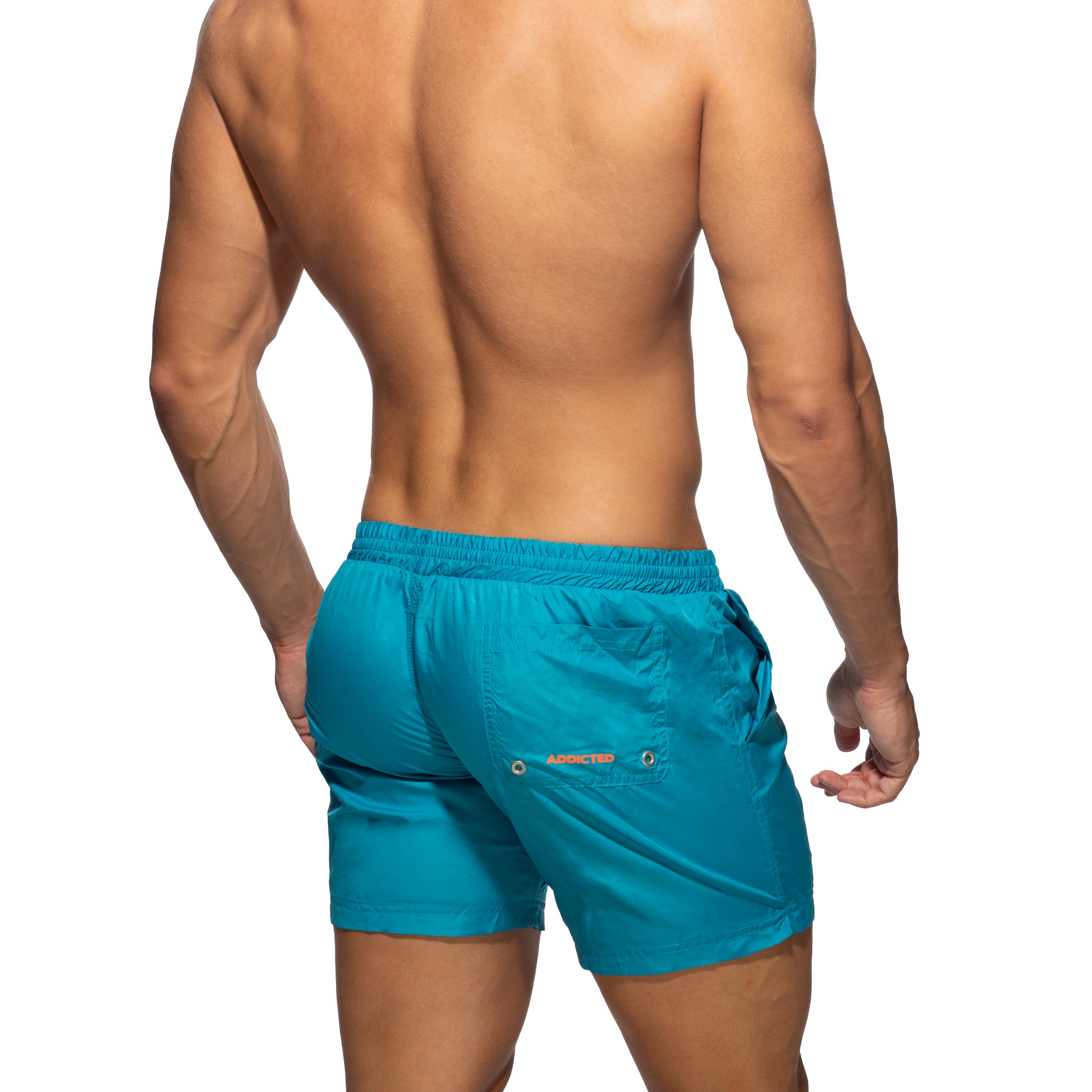 Addicted Basic Swim Long Short Peacock ADS073