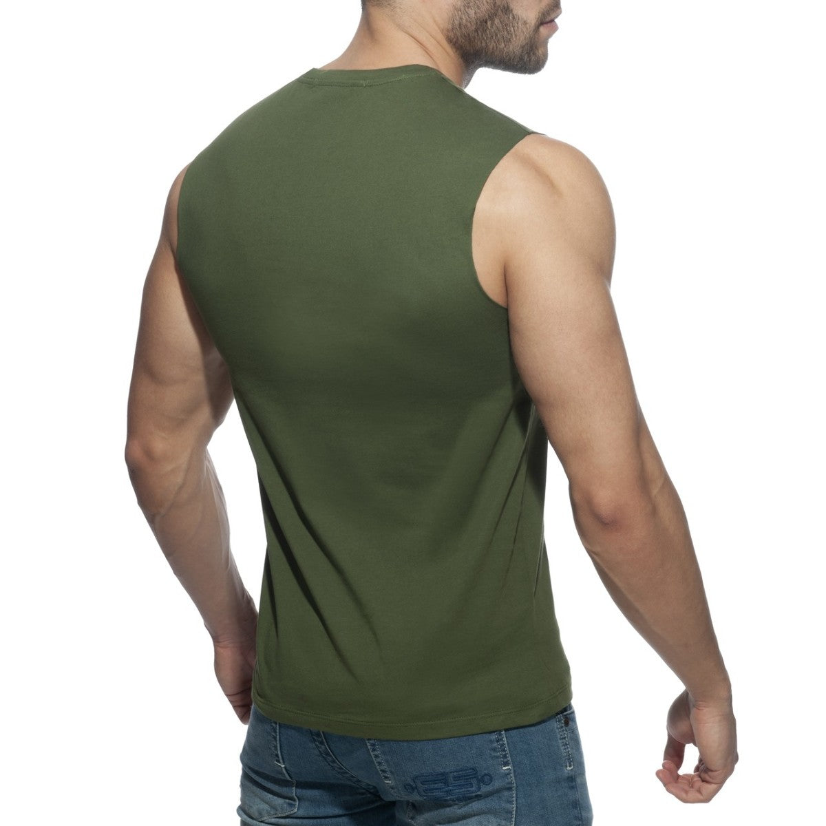 Addicted Proud 2 Be Gay Tanktop Khaki AD959