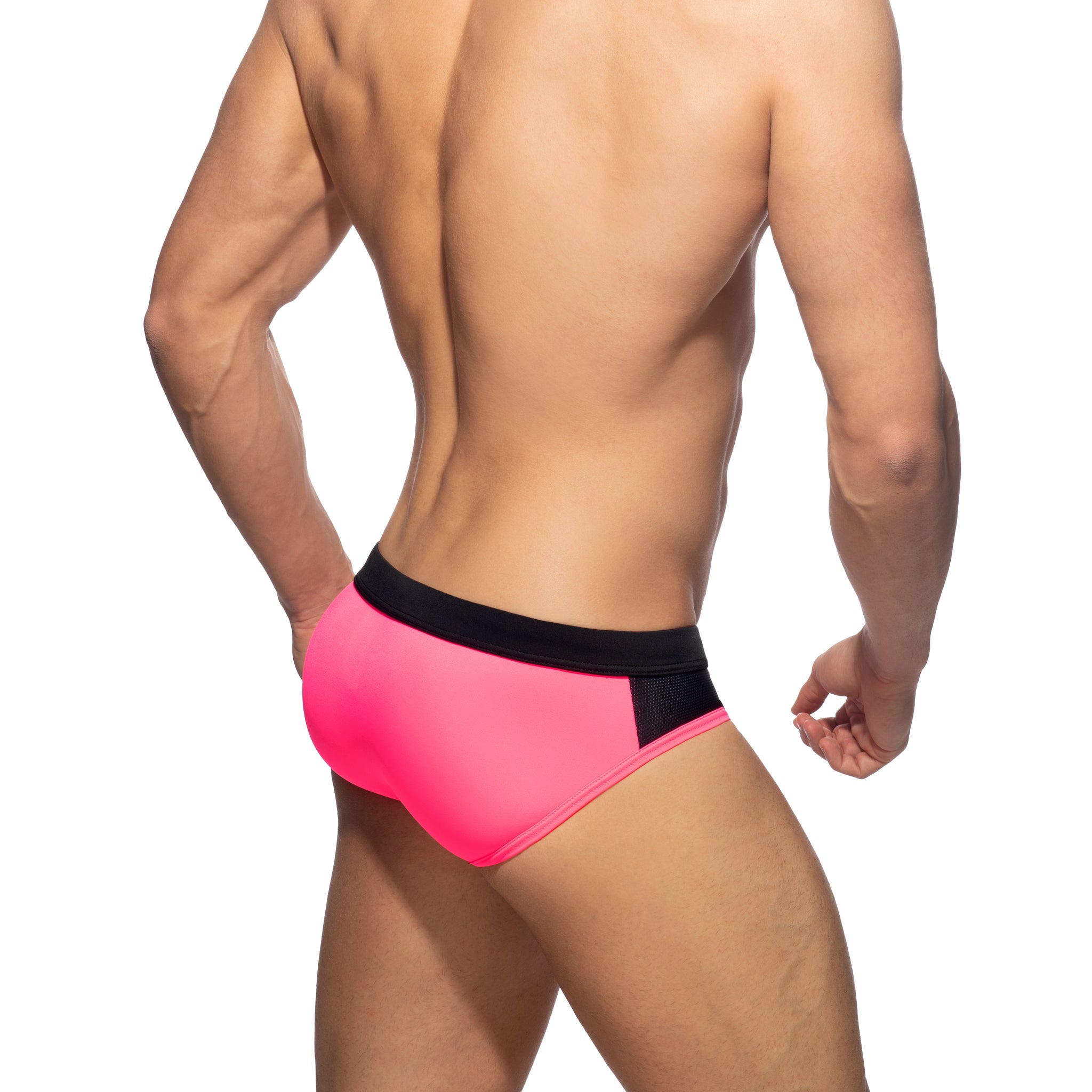 Addicted Spike Swim Brief Neon Pink ADS230