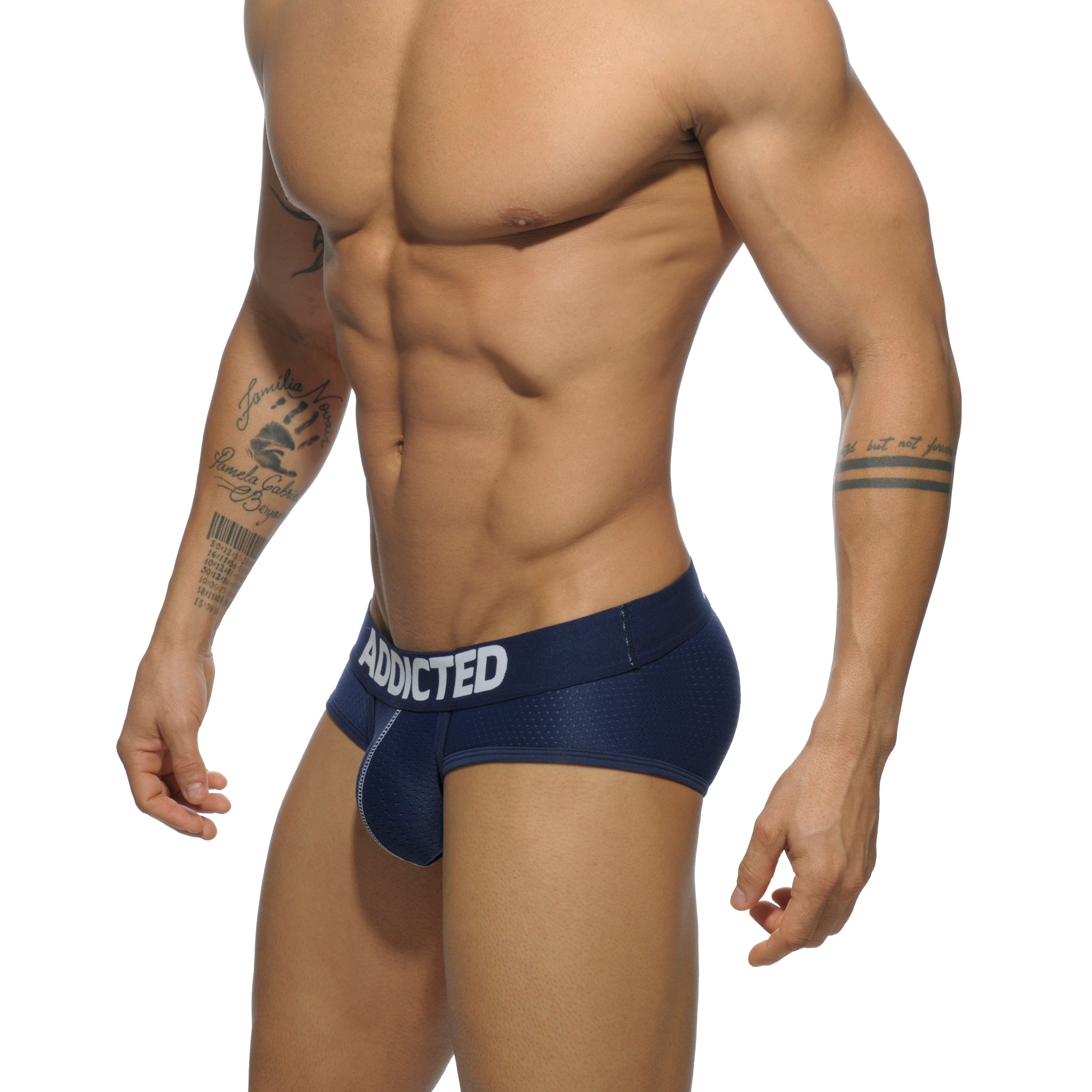 Addicted 3 Pack Mesh Brief Push Up Multi AD475P