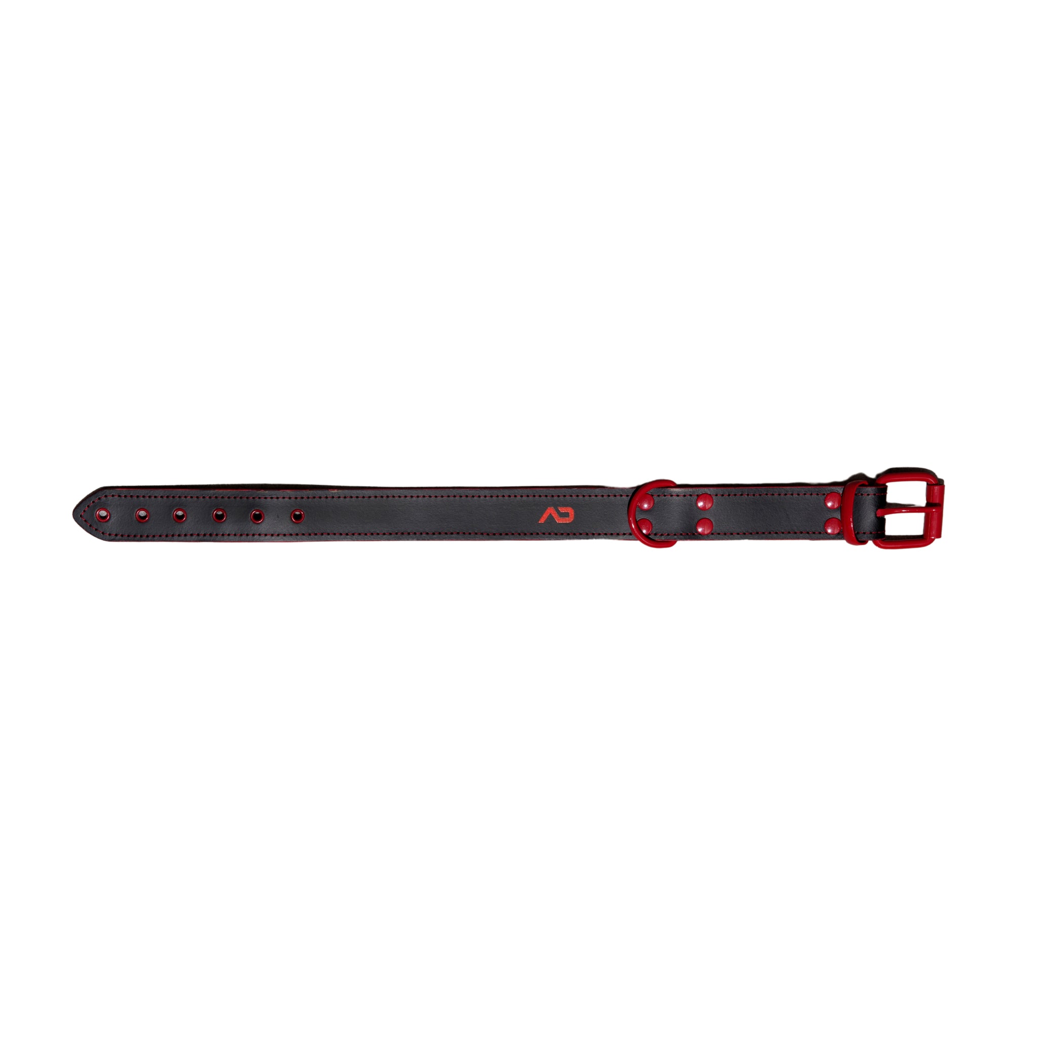 AD Fetish Leather Collar Red ADF44