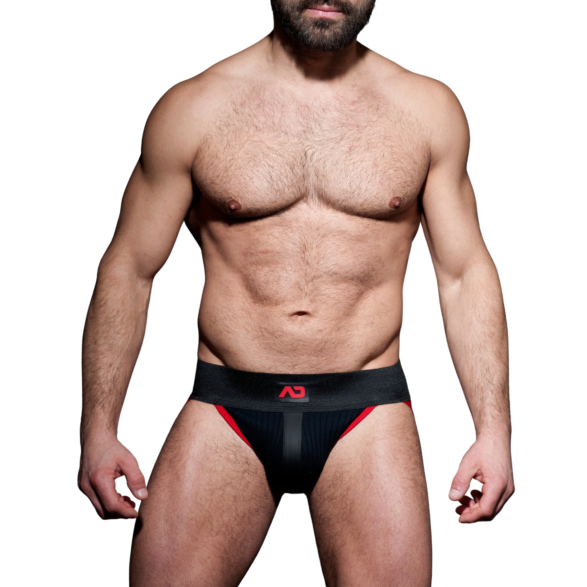 AD Fetish Rib Jock Red ADF84