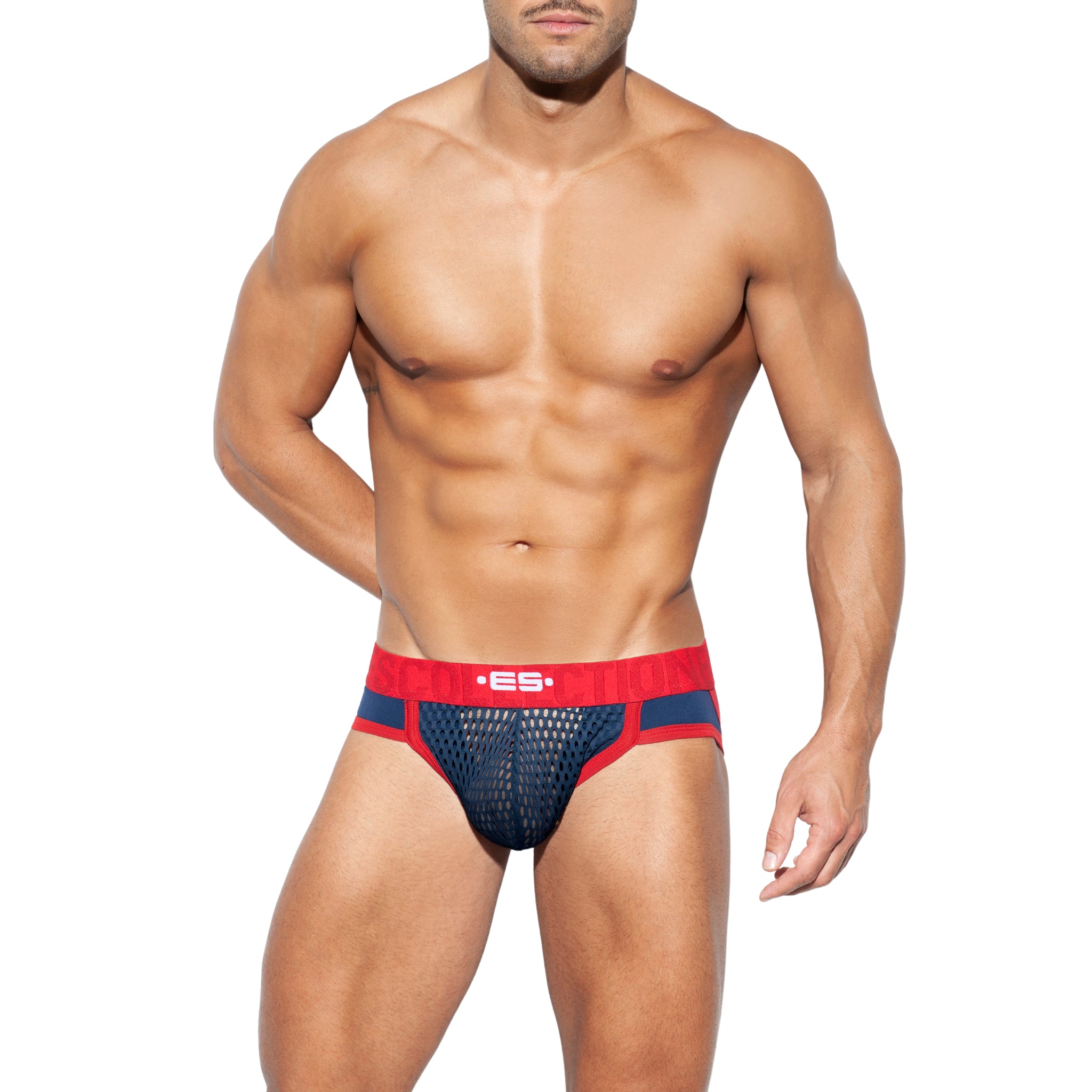 ES Collection Open Mesh Jock Navy UN376