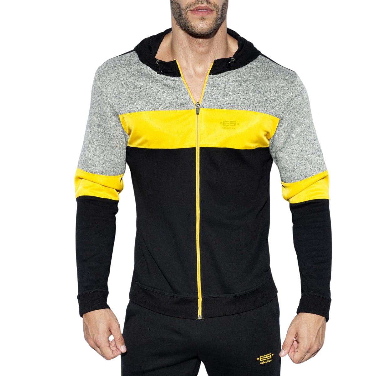 ES Collection Rustic Combi Sport Jacket Black SP223