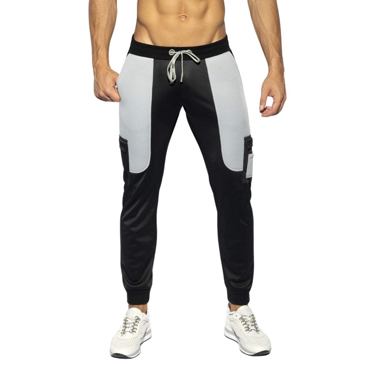 ES Collection Foam Patches Sports Pants Black SP269