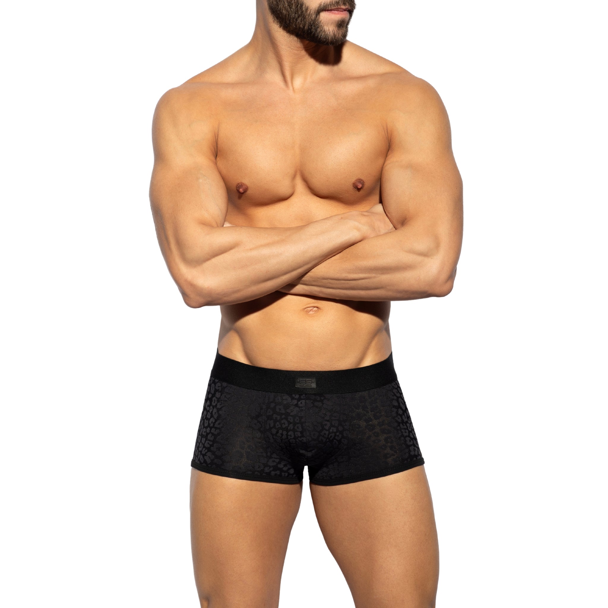 ES Collection Black Leopard Trunk Black UN624