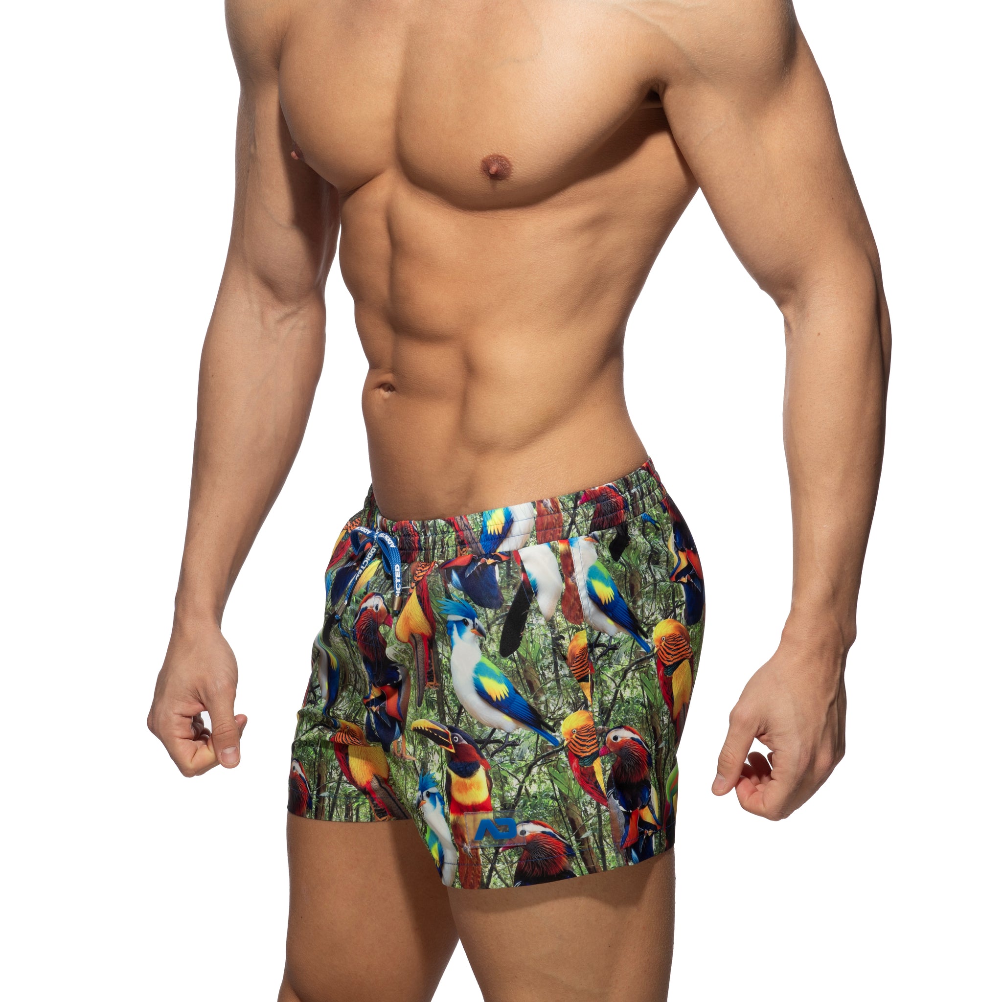 Addicted Exotic Birds Swim Shorts Black ADS355