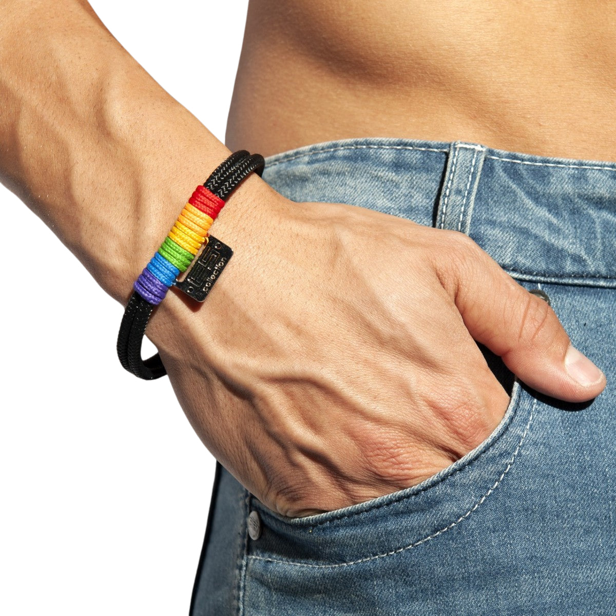 ES Collection Rainbow Bracelet Black AC111