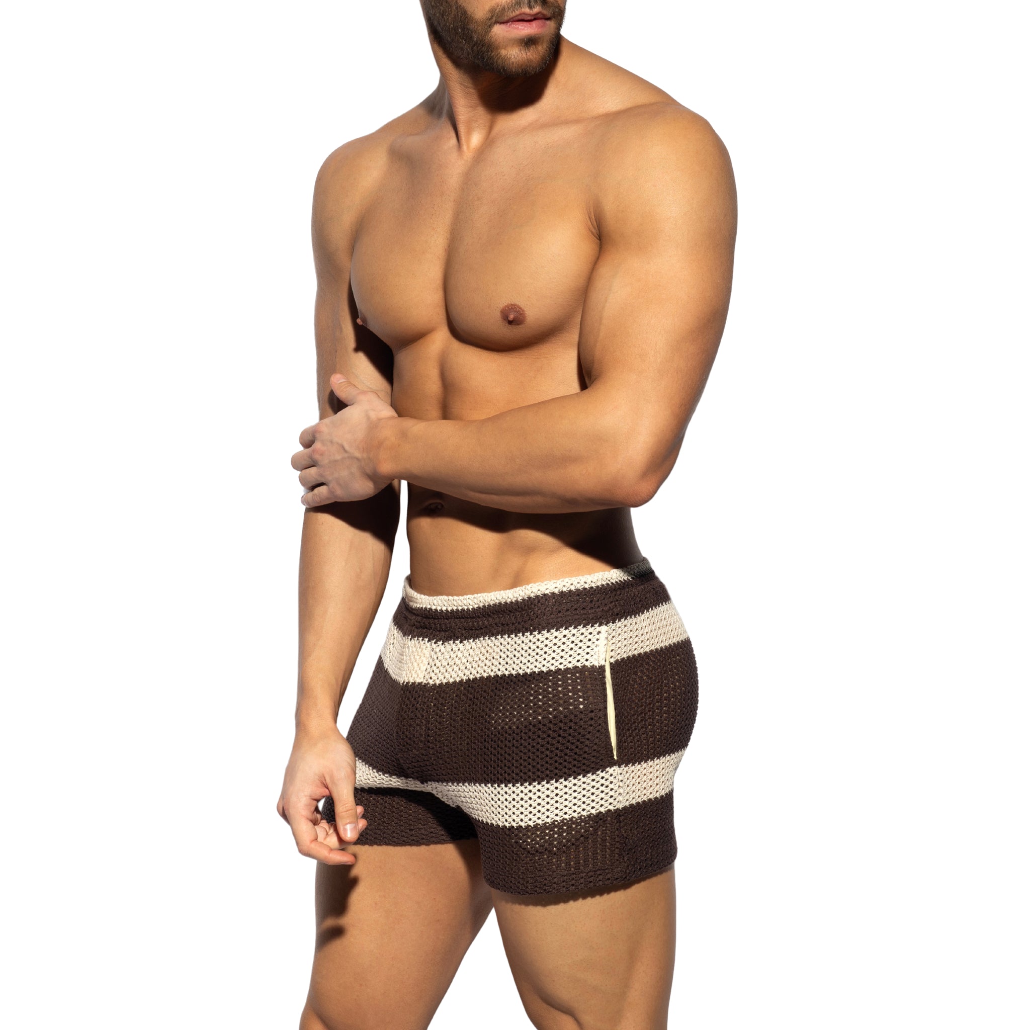 ES Collection Crochet Choco Shorts Brown SP344