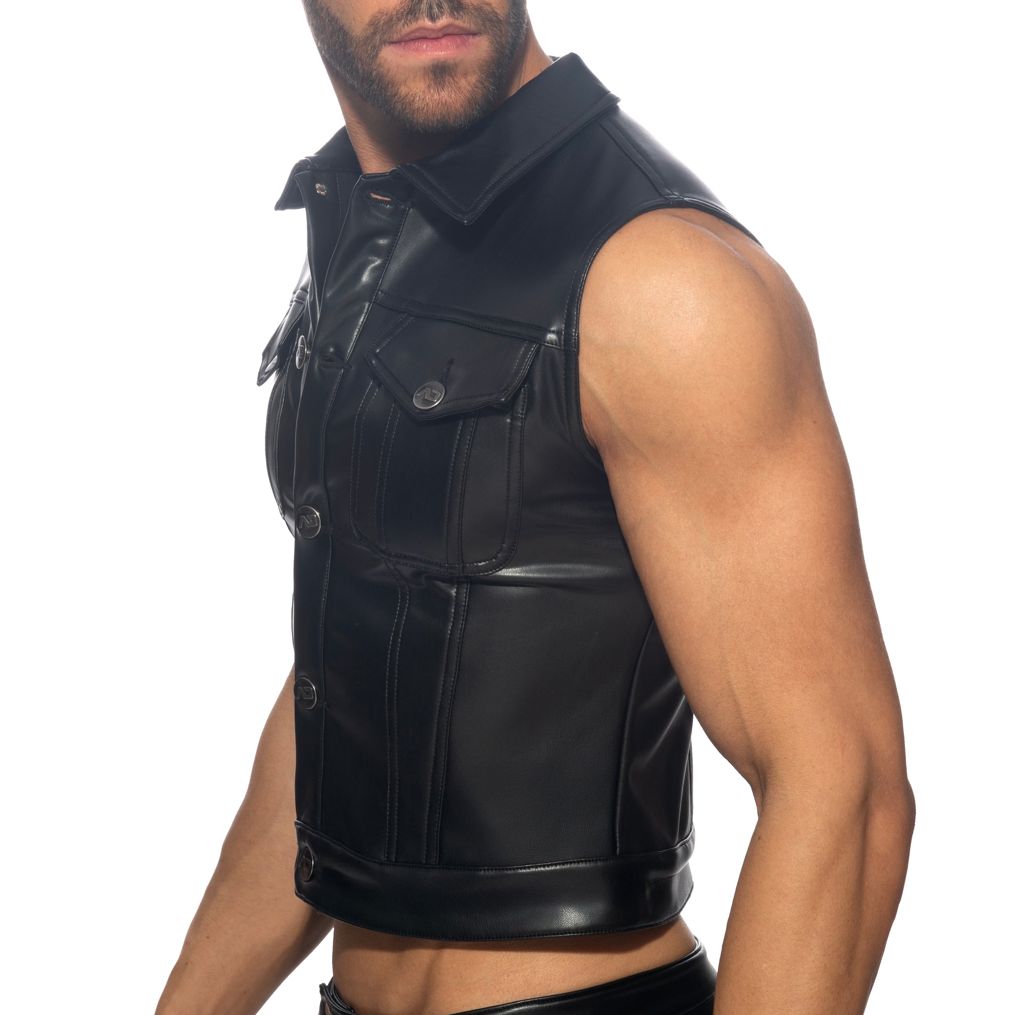 AD Fetish Fetish Rub Vest Black ADF212