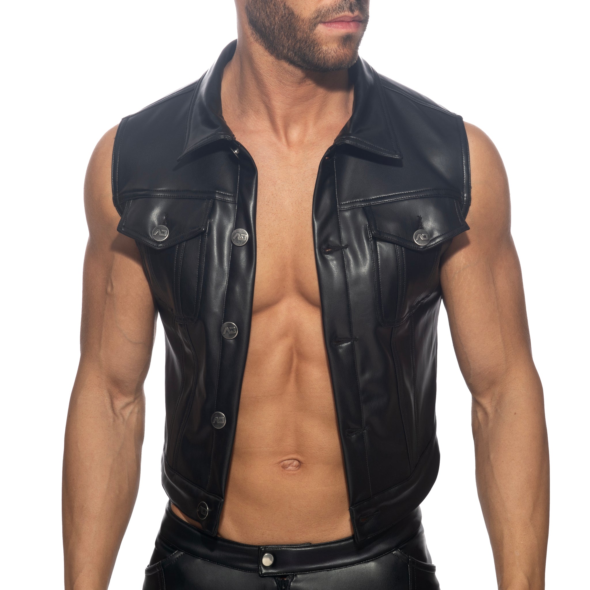 AD Fetish Fetish Rub Vest Black ADF212