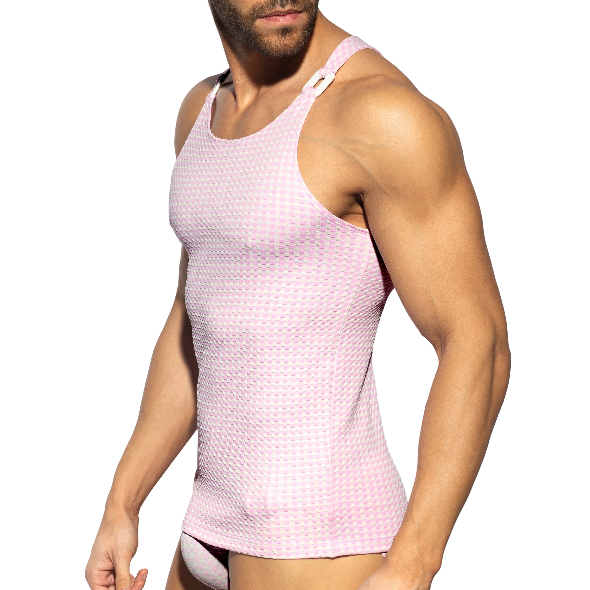 ES Collection Vichy Tank Top Pink TS346