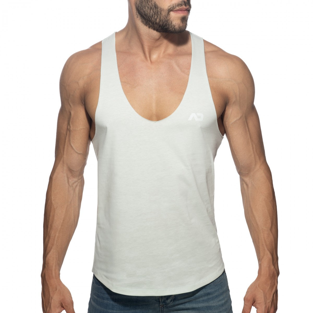 Addicted Basic Gym Tank Top Heather Grey AD2249