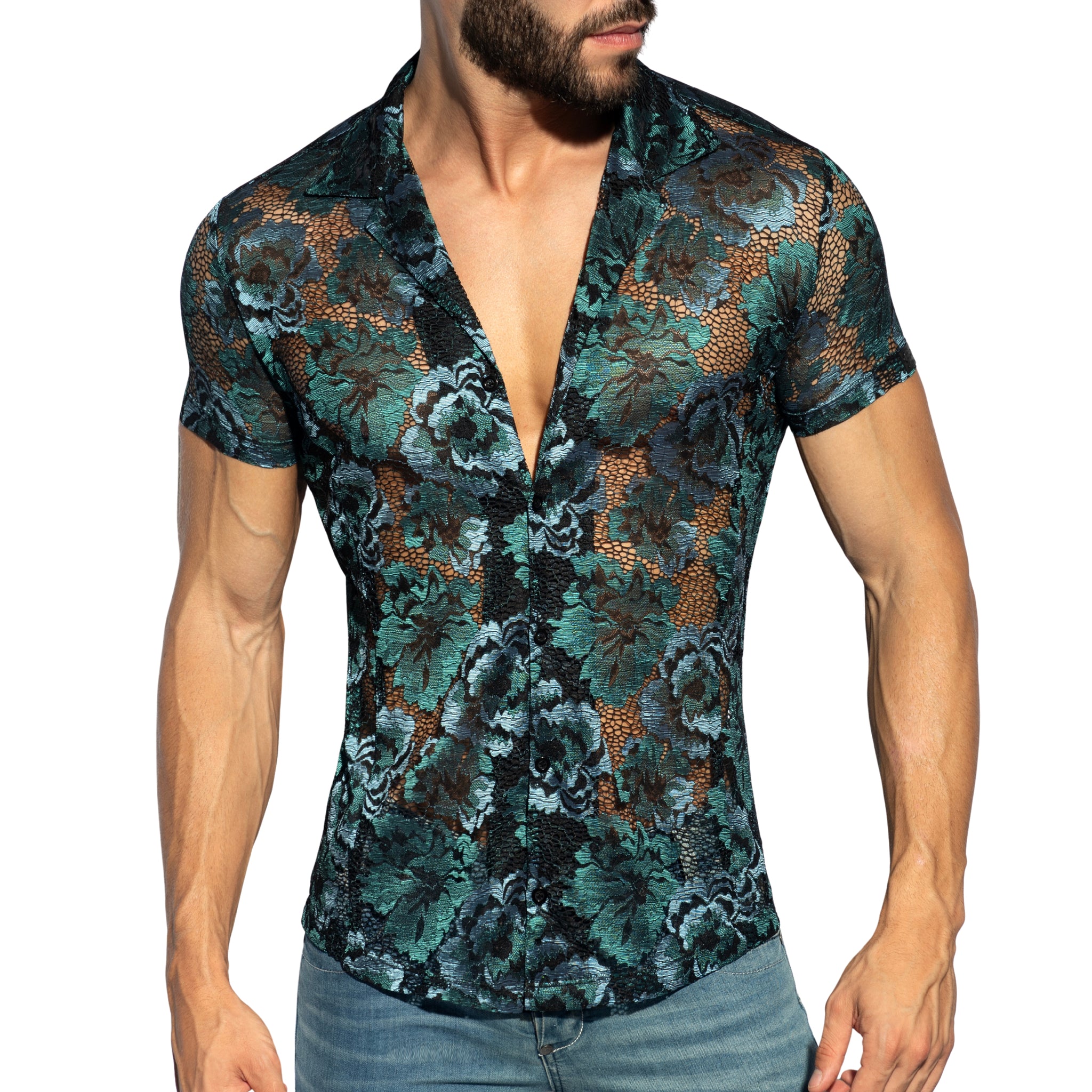 ES Collection Botanic Garden Shirt Black SHT032