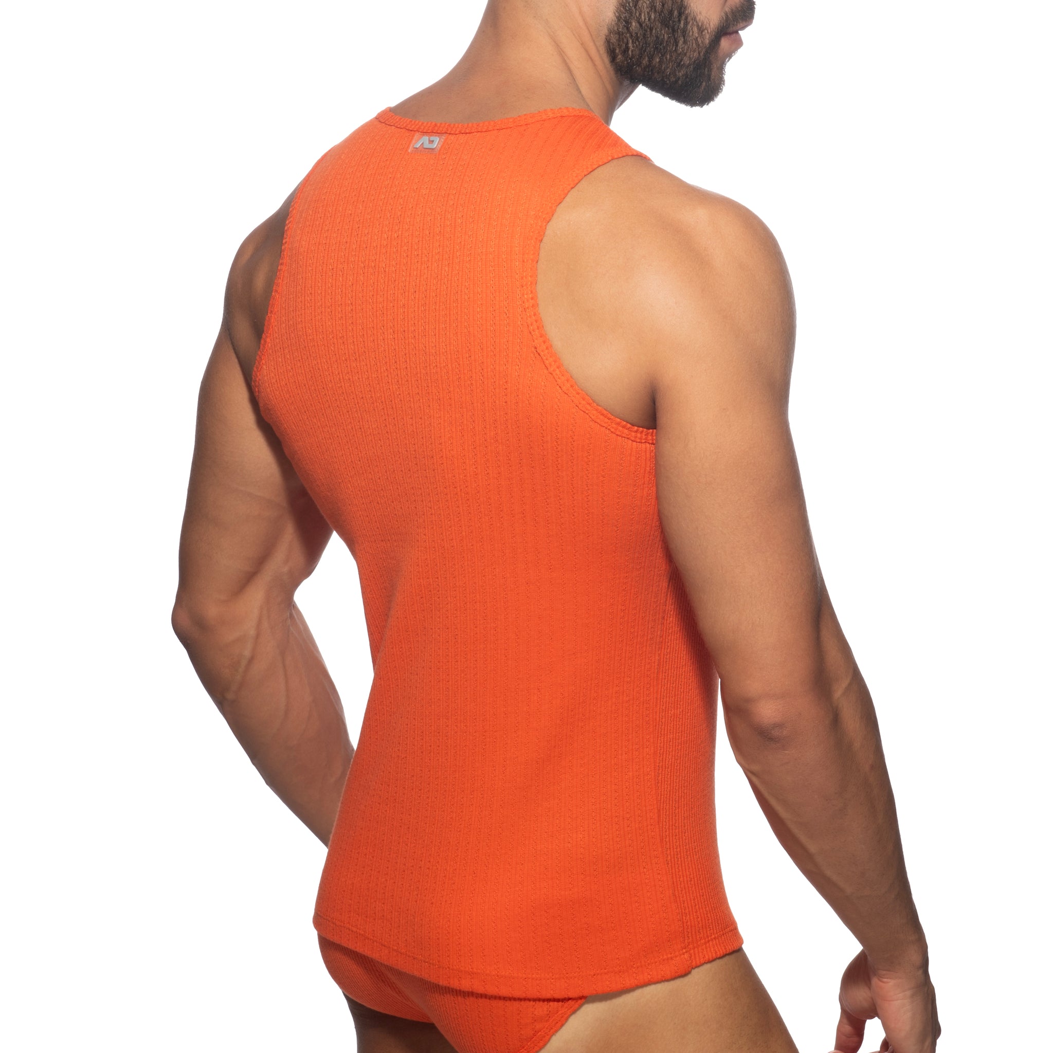 Addicted Puff Tank Top Orange AD1378