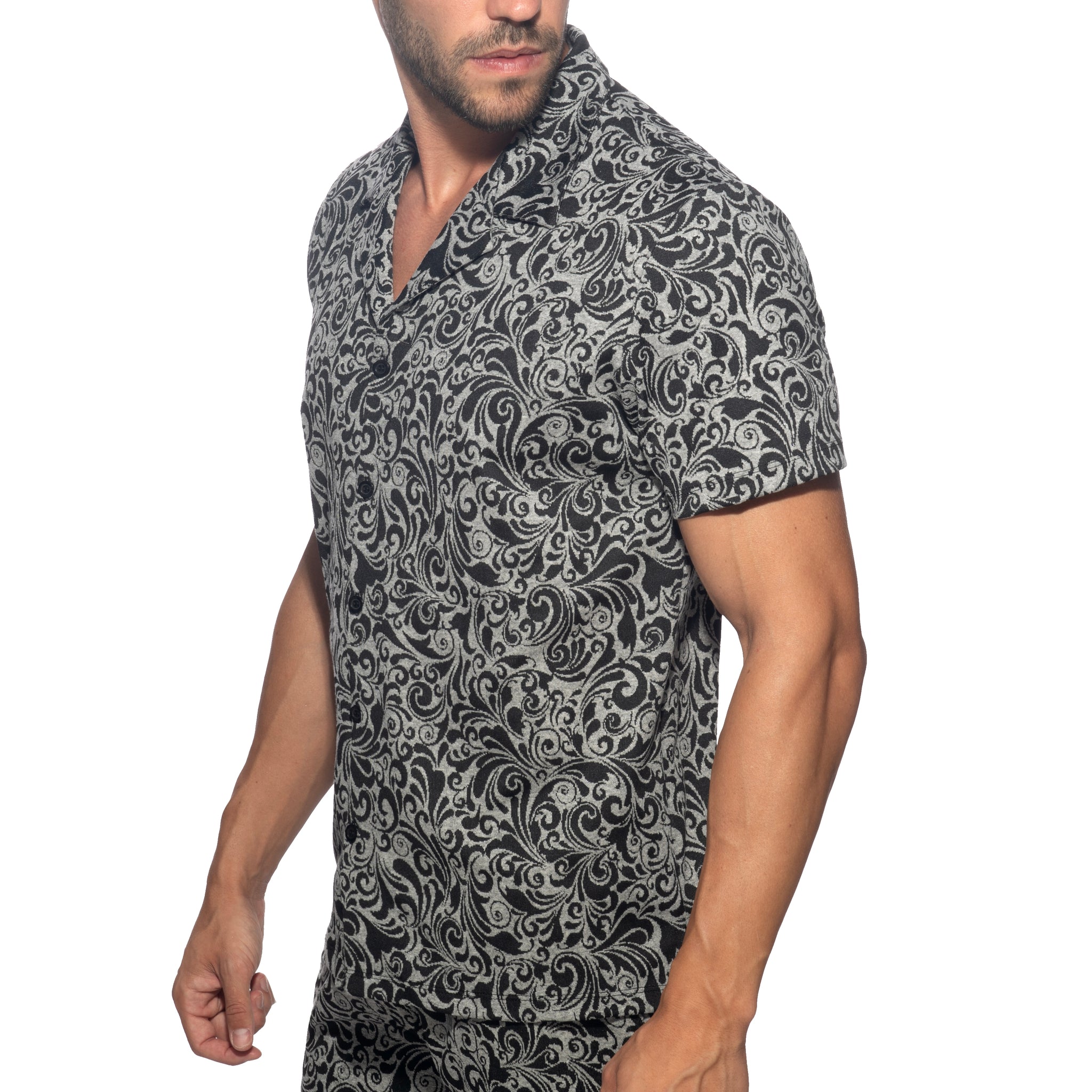 Addicted Rococo Shirt Charcoal AD1381