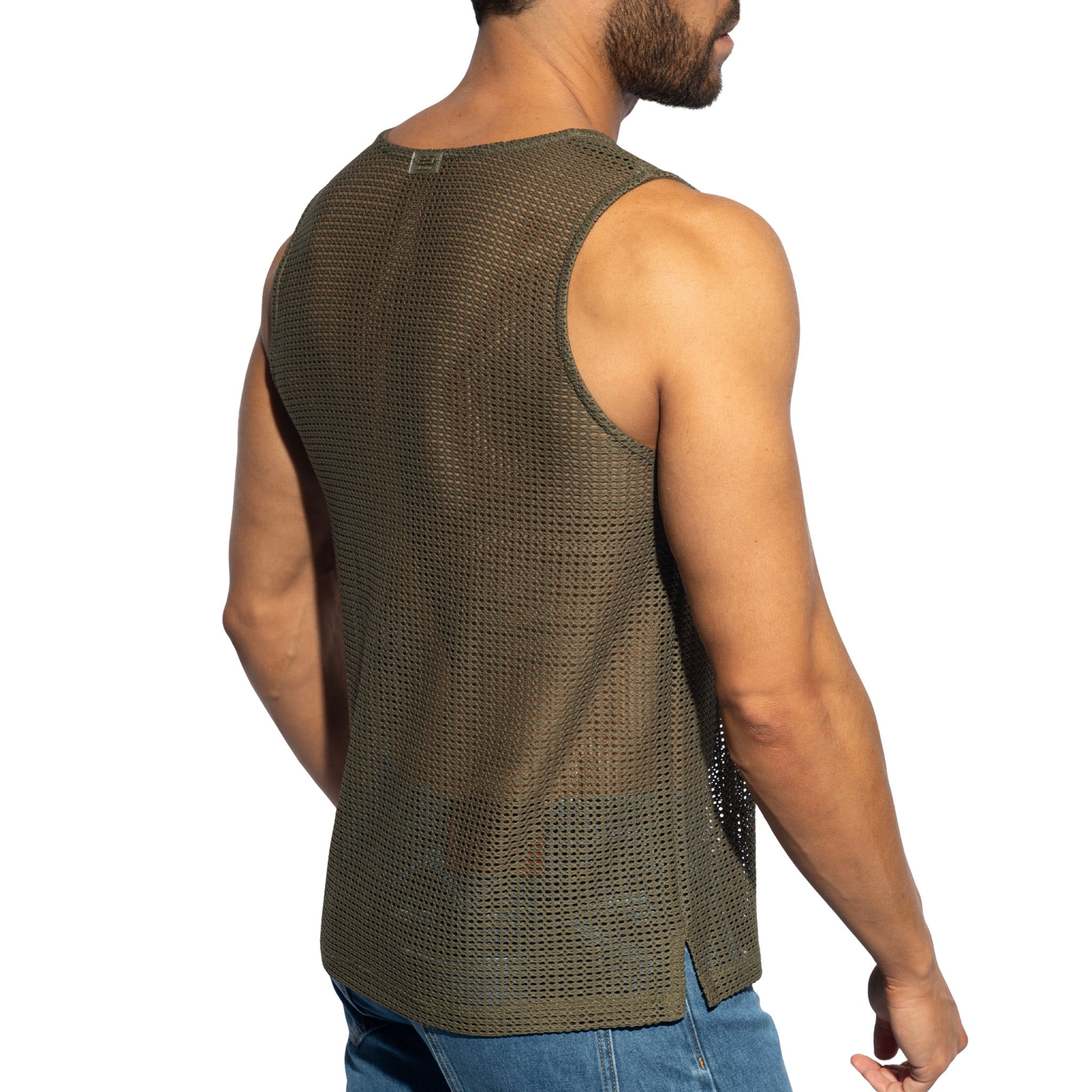 ES Collection Formentera Retro Tank Top Khaki TS337