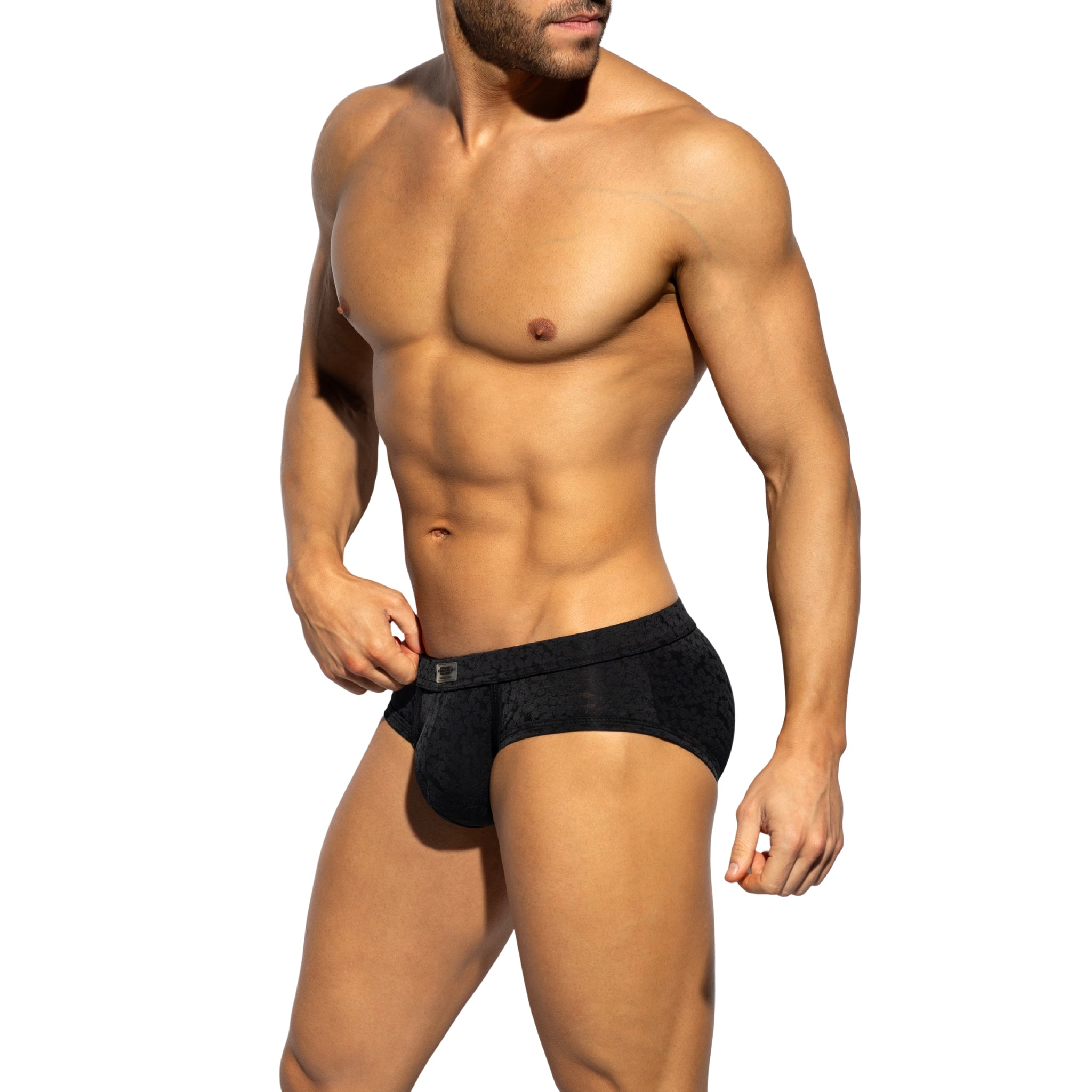 ES Collection Daisy Flower Brief Black UN594