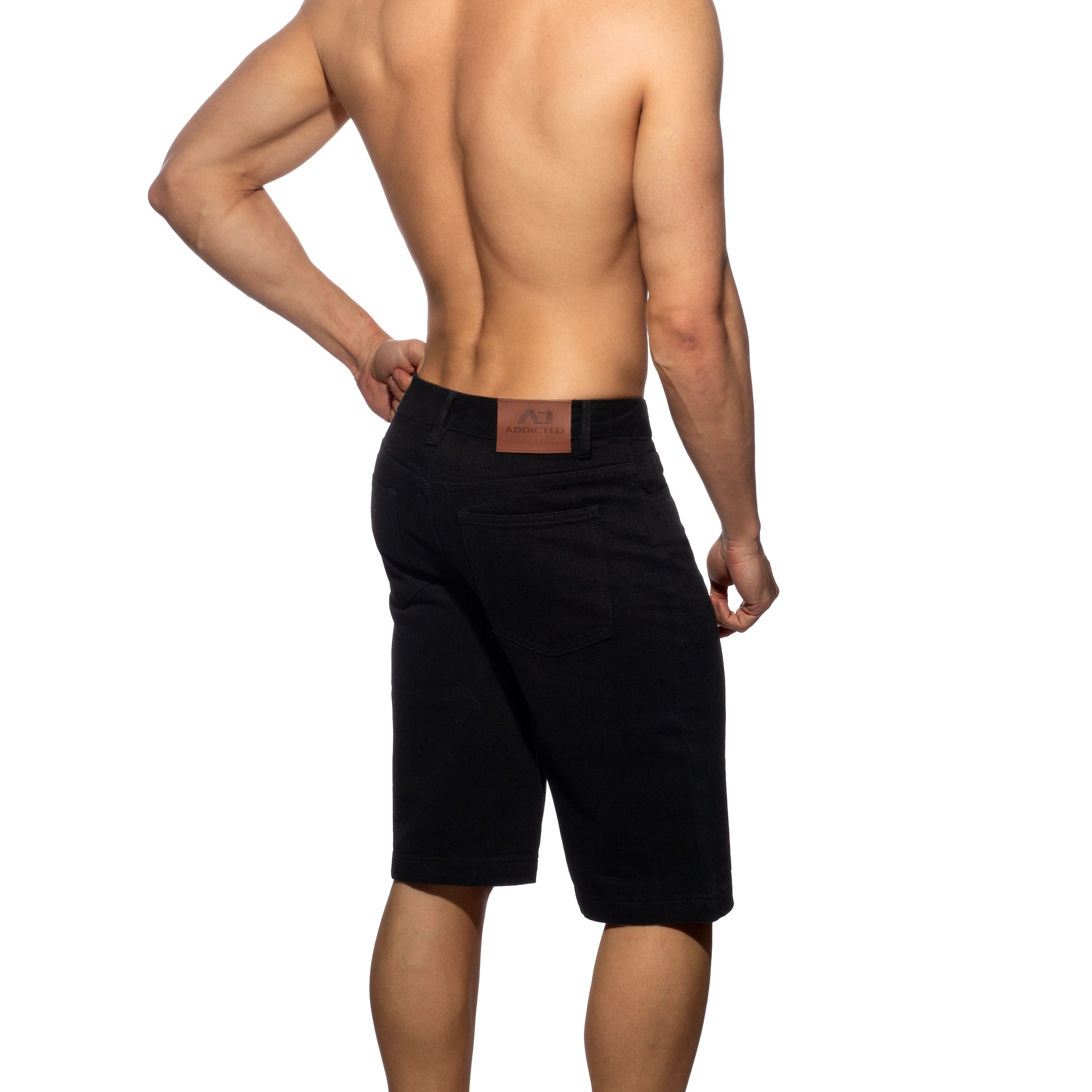 Addicted Bermuda Denim Baggy Fit Black AD1397
