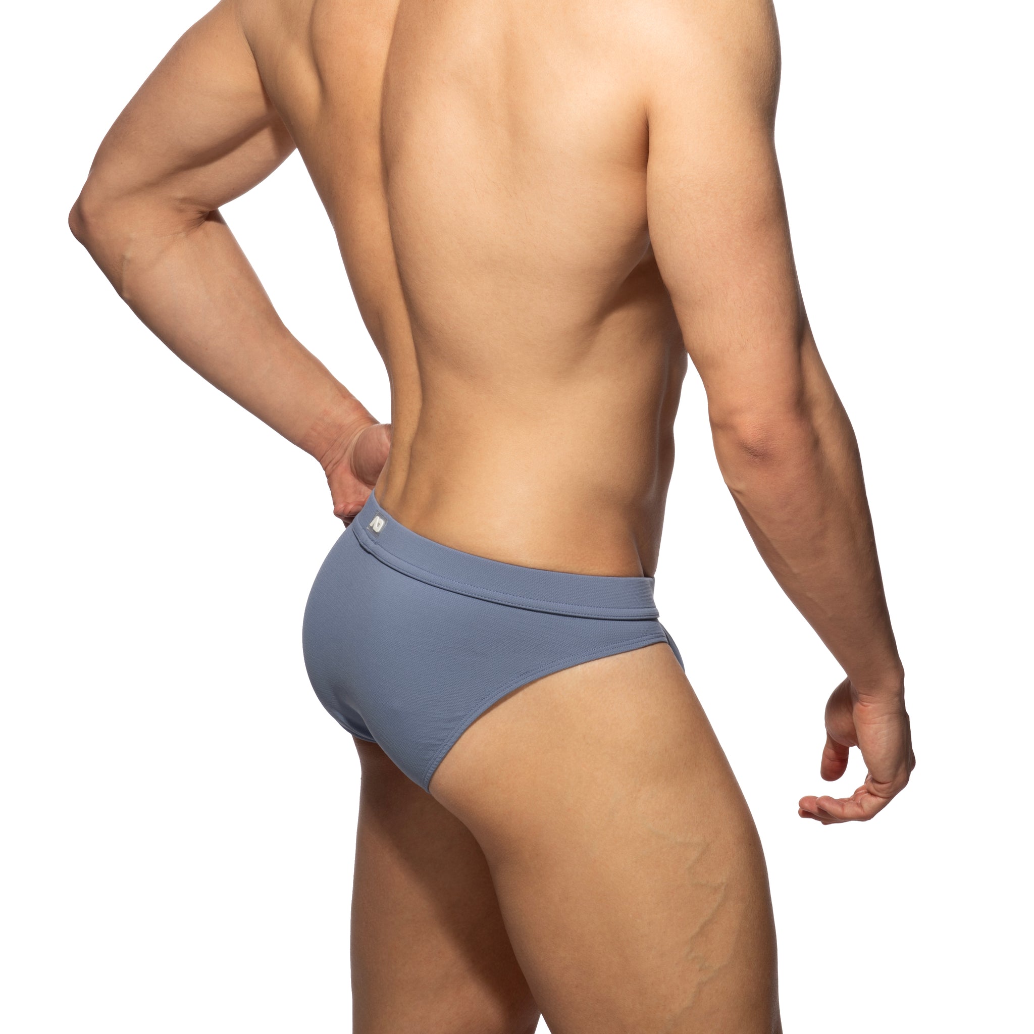 Addicted Worn Out Denim Bikini Brief Blue Jeans AD1430