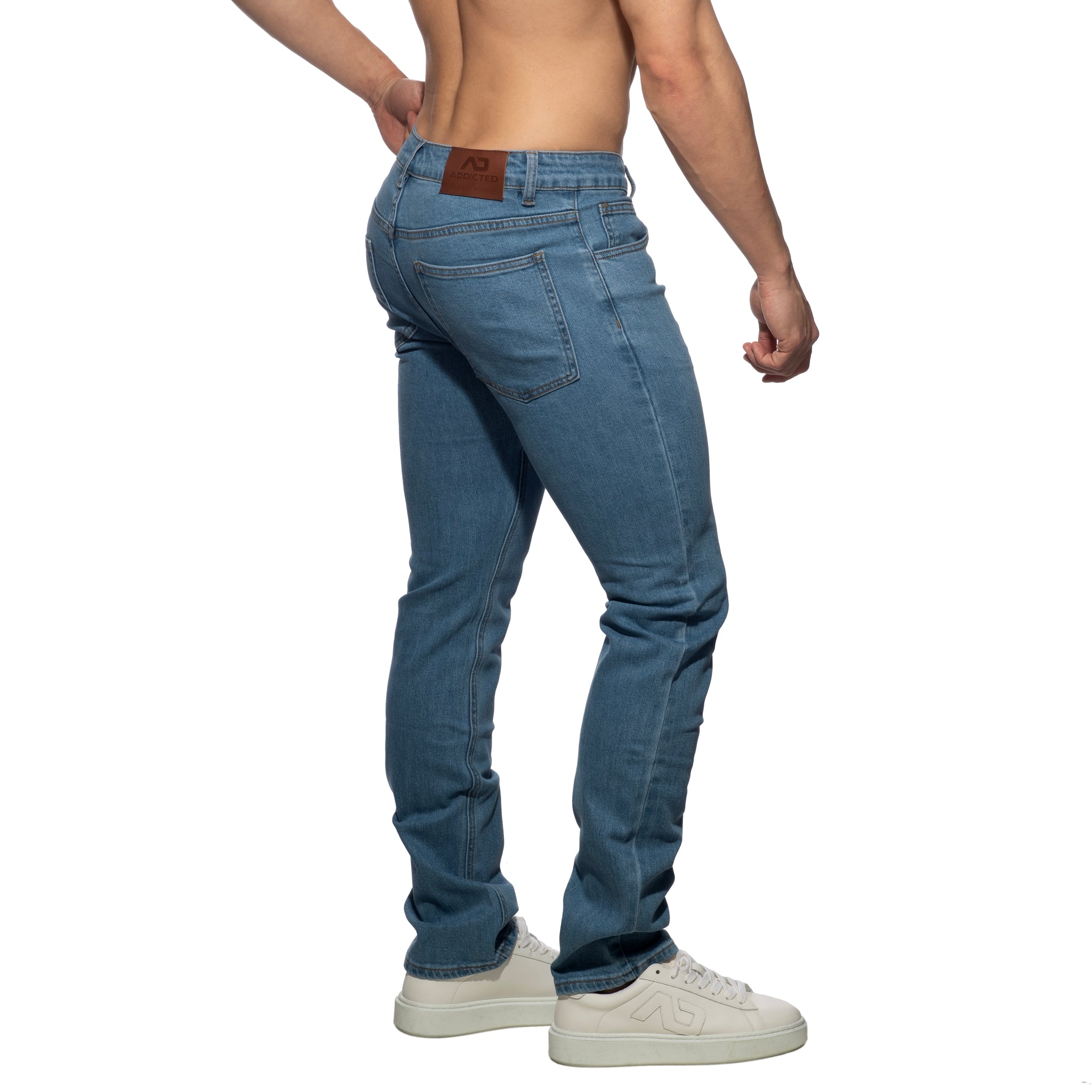 Addicted Straight-Leg Jeans Blue Jeans AD1405