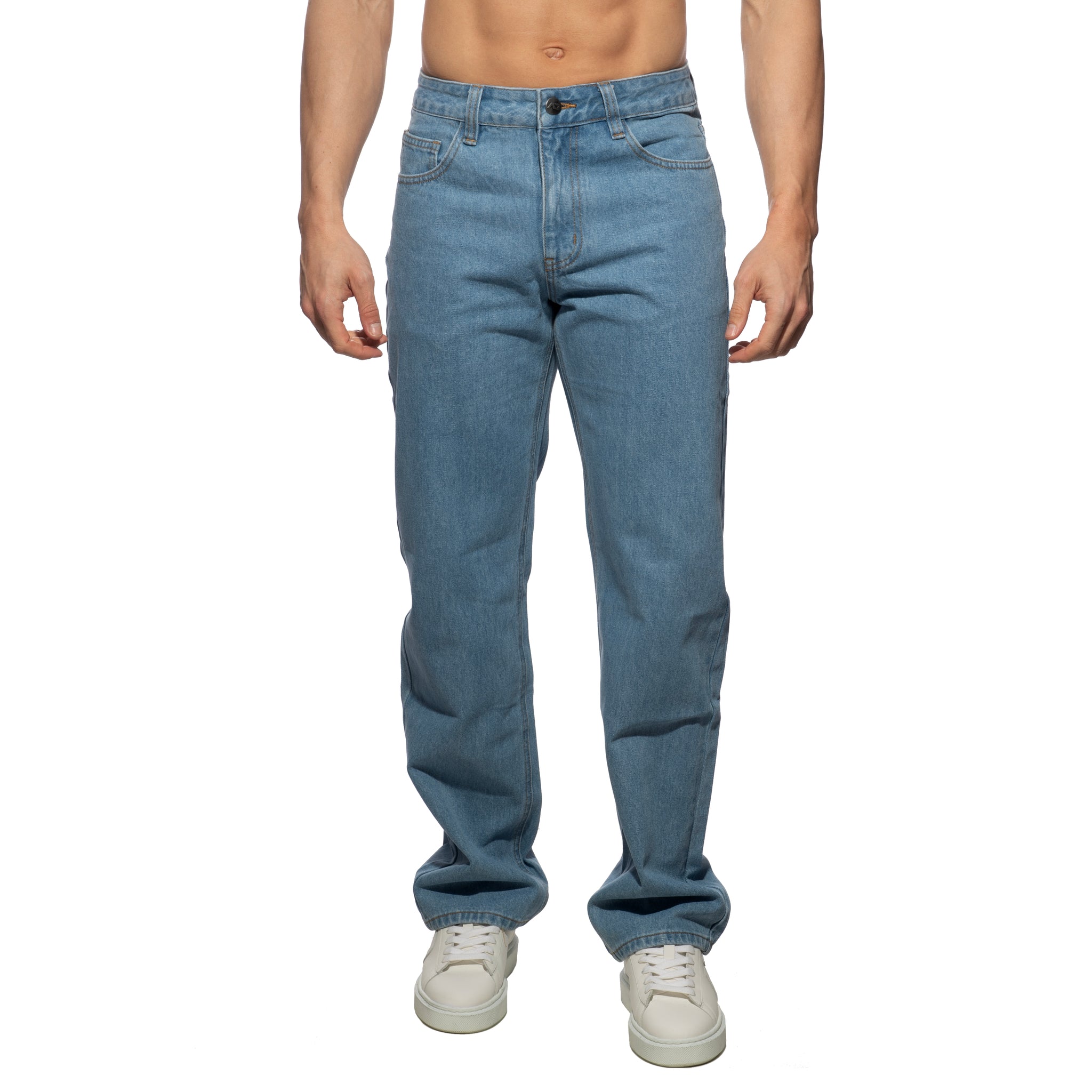 Addicted Denim Baggy Fit Jeans Blue Jeans AD1398