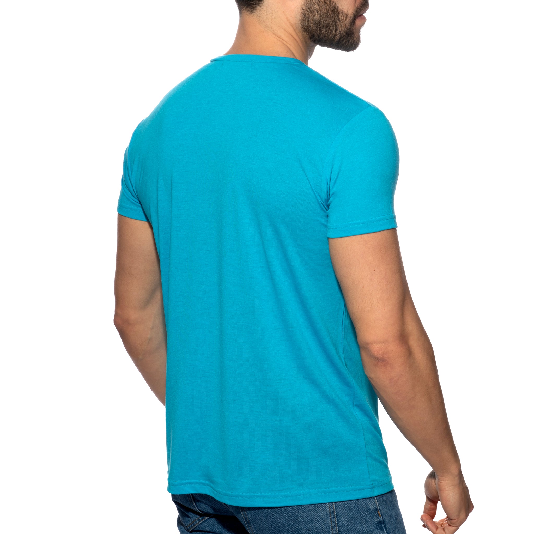 Addicted Basic V-Neck T-Shirt Turquoise AD423