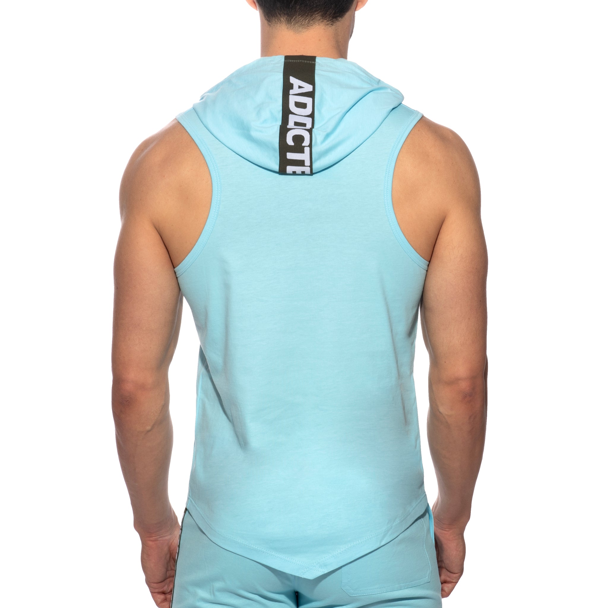 Addicted Band Cotton Hoodie Sky Blue AD1001