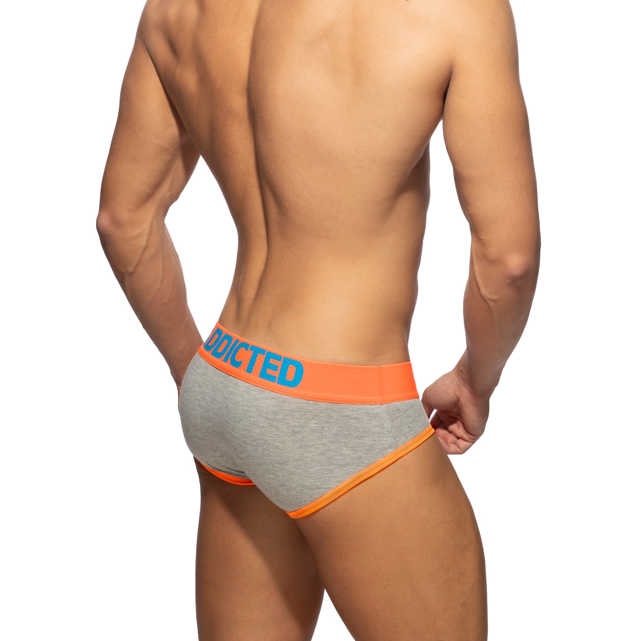 Addicted Heather/Neon Cotton Brief Neon Orange AD2155
