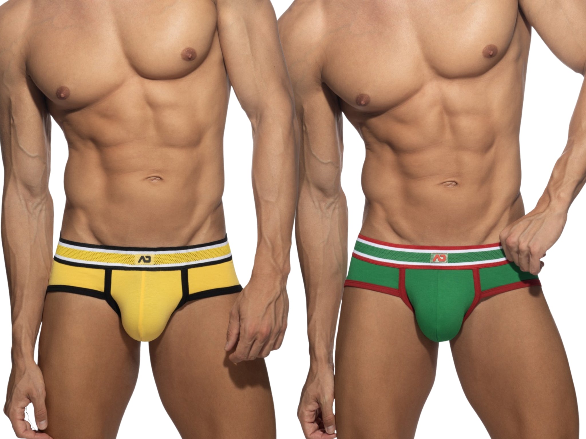 Addicted Tri-Colour 2 Pack Cotton Brief Multi AD2295P