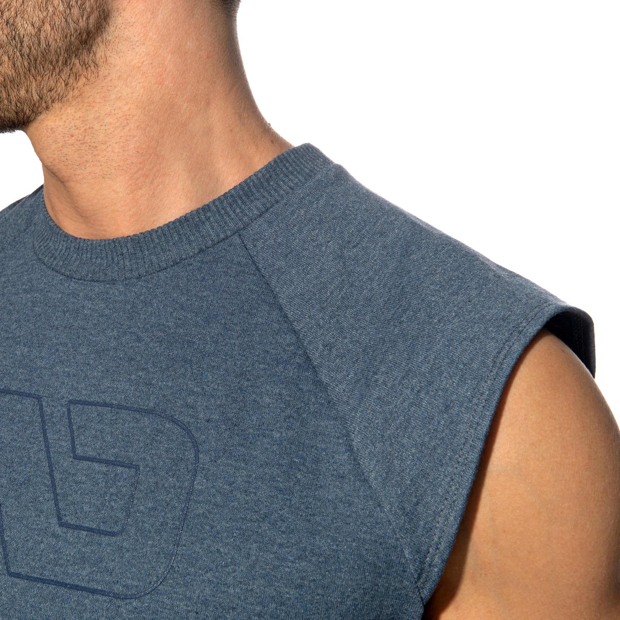 Addicted Recycled Cotton Crop Top Navy AD1461