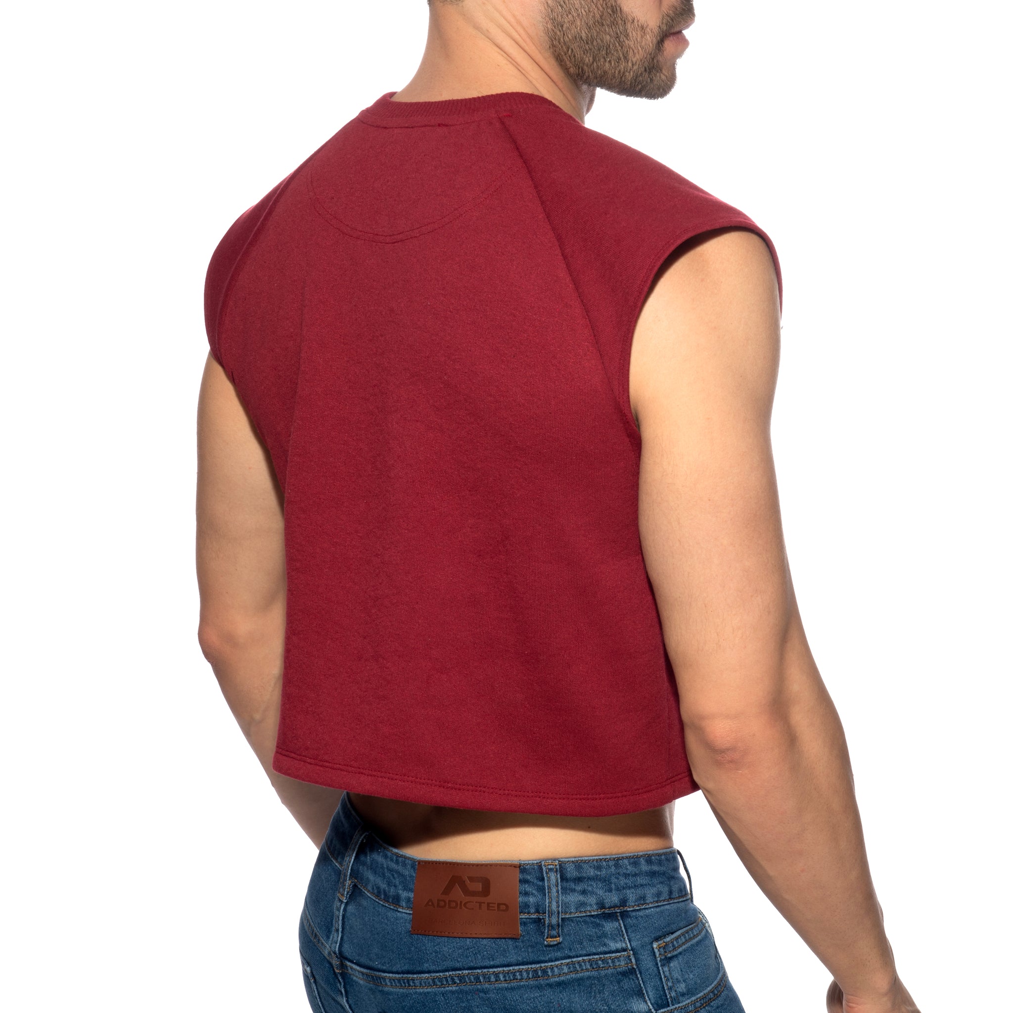 Addicted Recycled Cotton Crop Top Garnet AD1461
