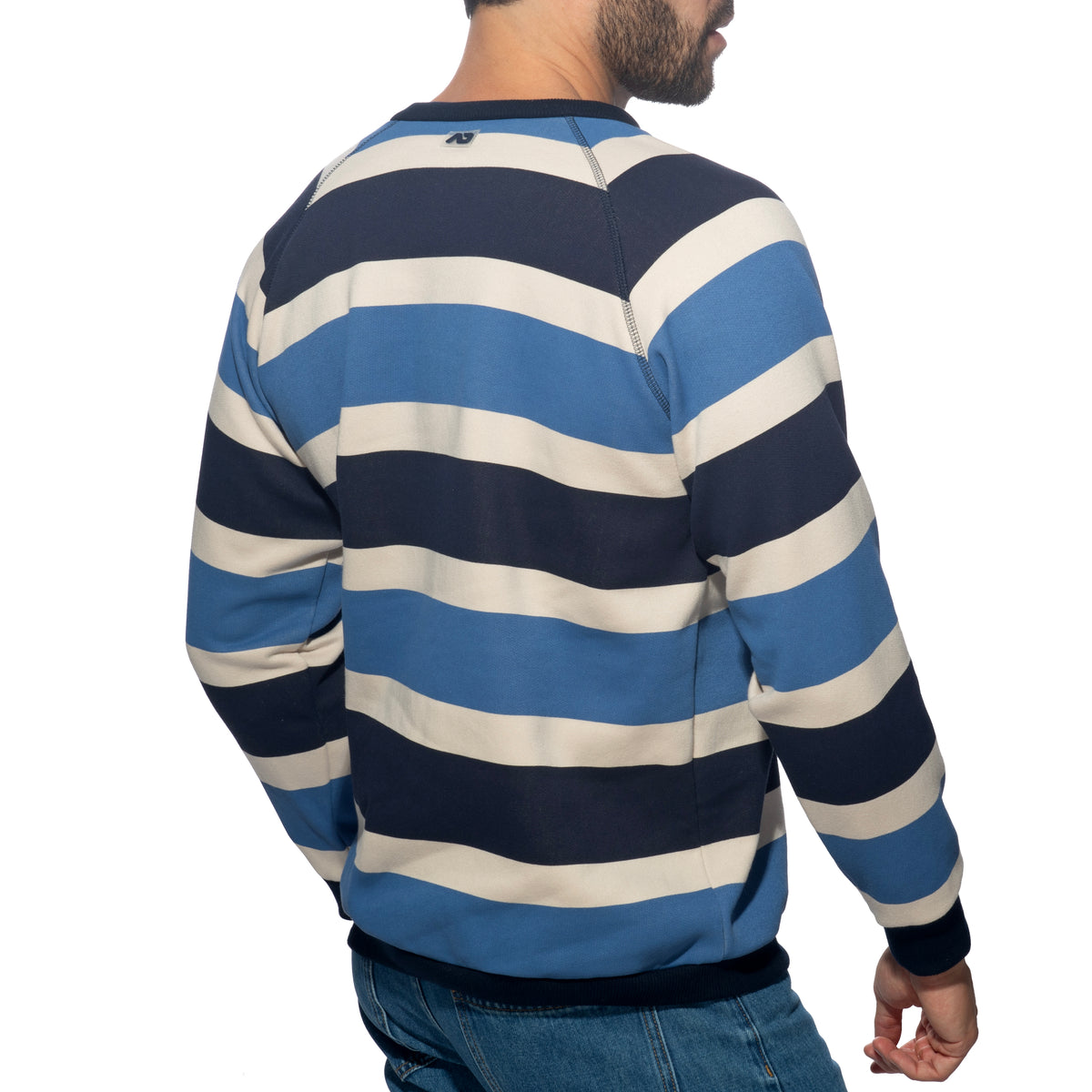 Addicted Retro Stripes Sweatshirt Turquoise AD1438
