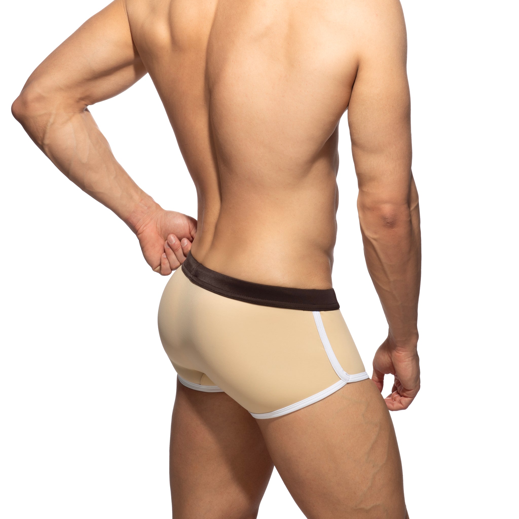 Addicted Plain Swim Boxer Beige ADS164