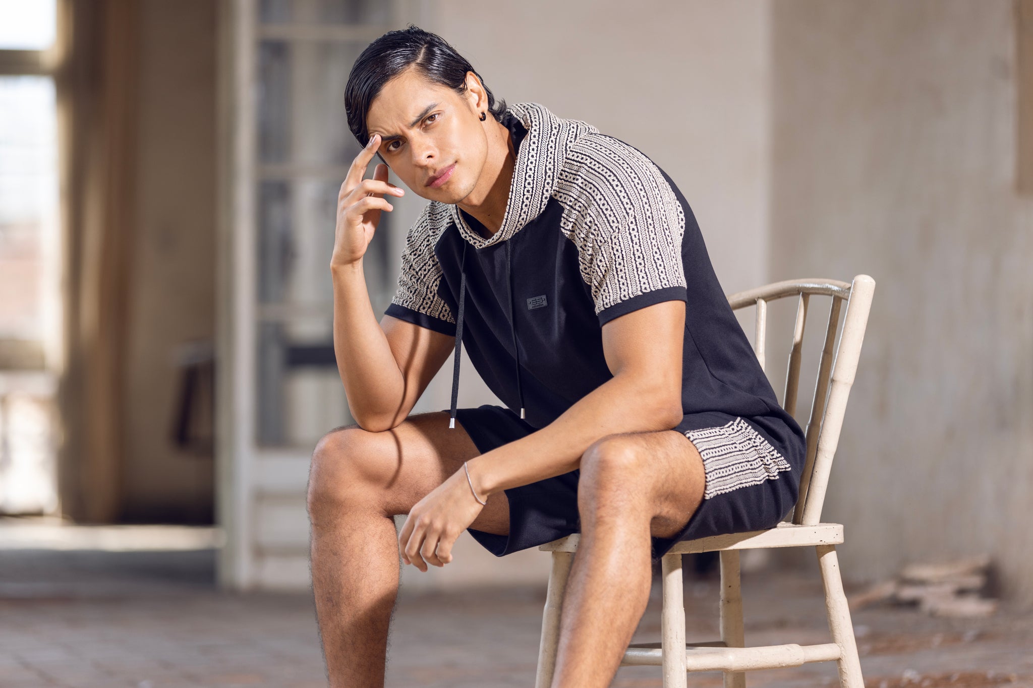 ES Collection Athios Bermuda Shorts Black SP358