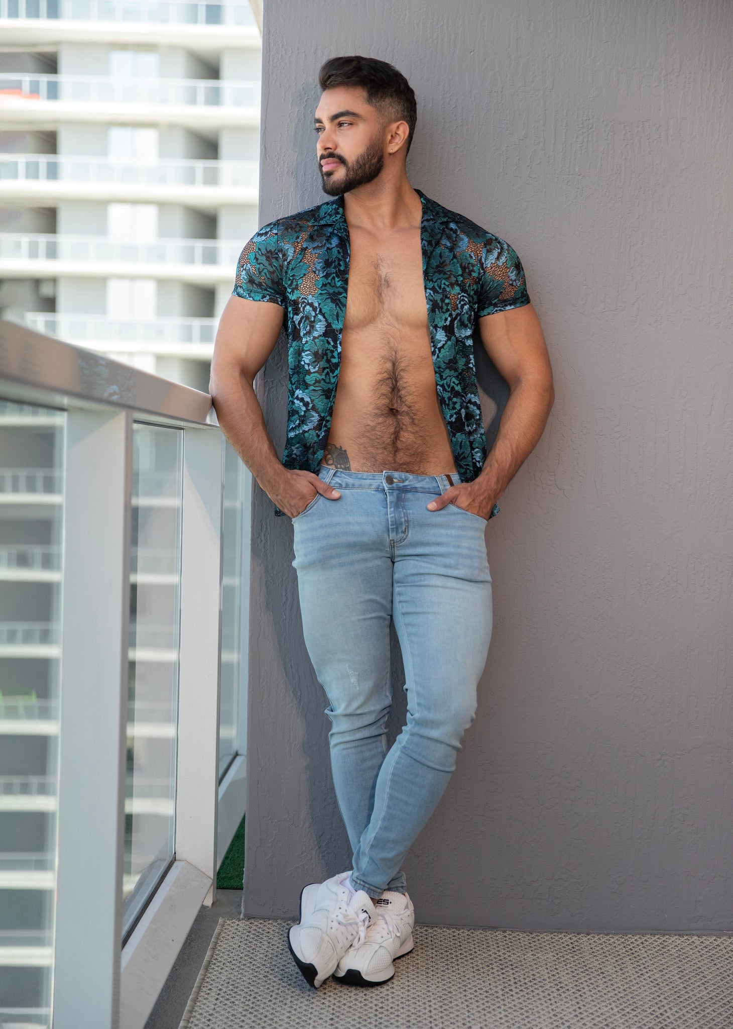 ES Collection Botanic Garden Shirt Black SHT032