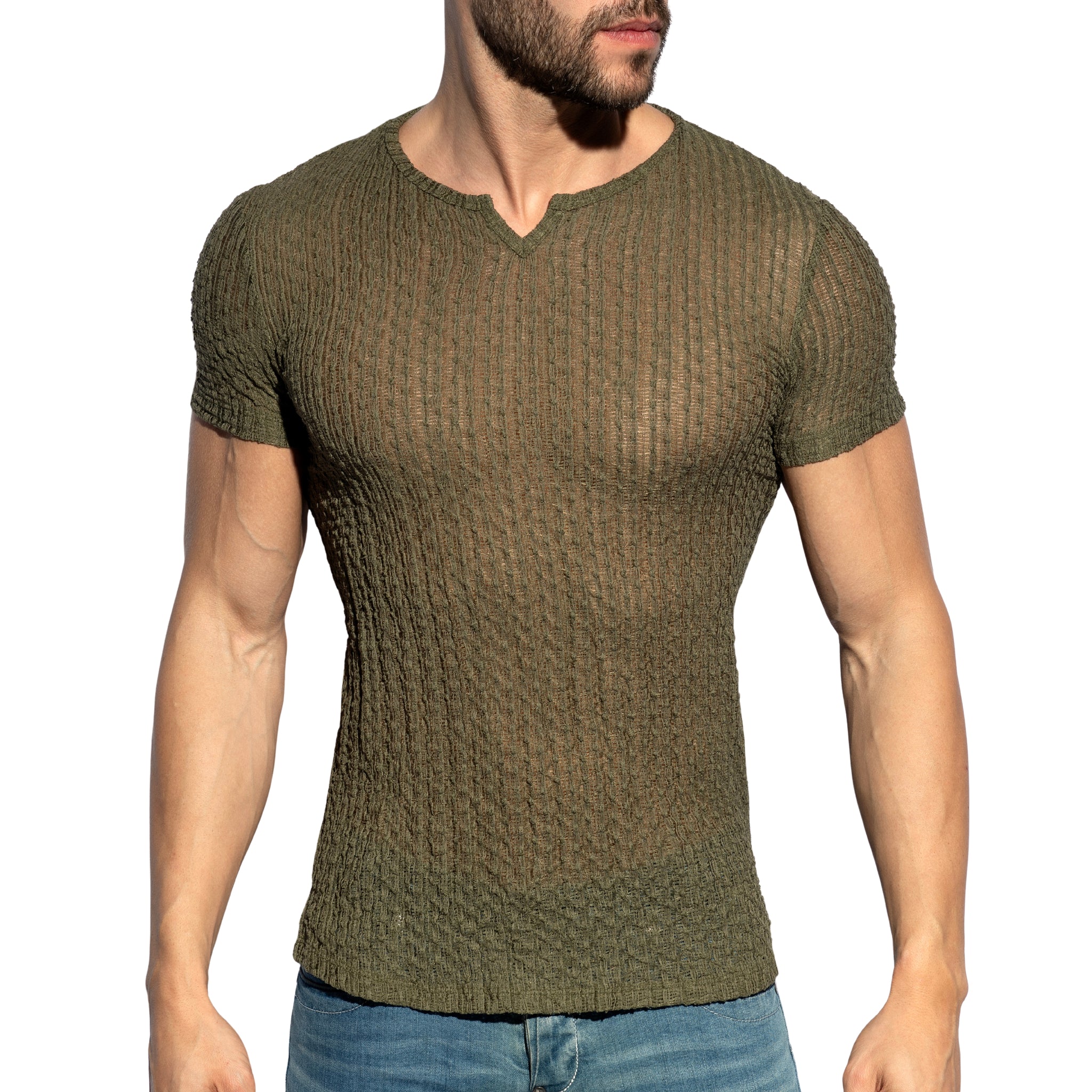 ES Collection Bobbles T-Shirt Khaki TS371