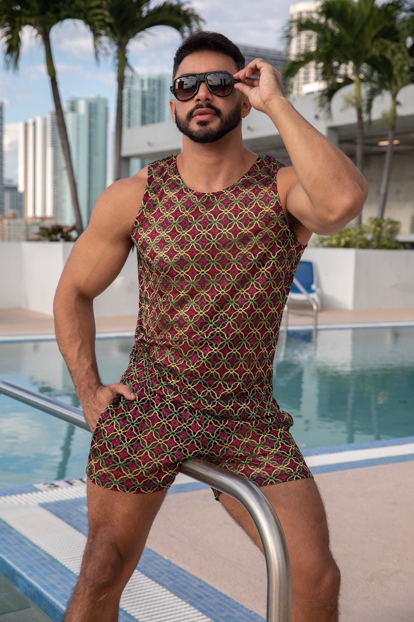 ES Collection Opulent Tank Top Aubergine TS362