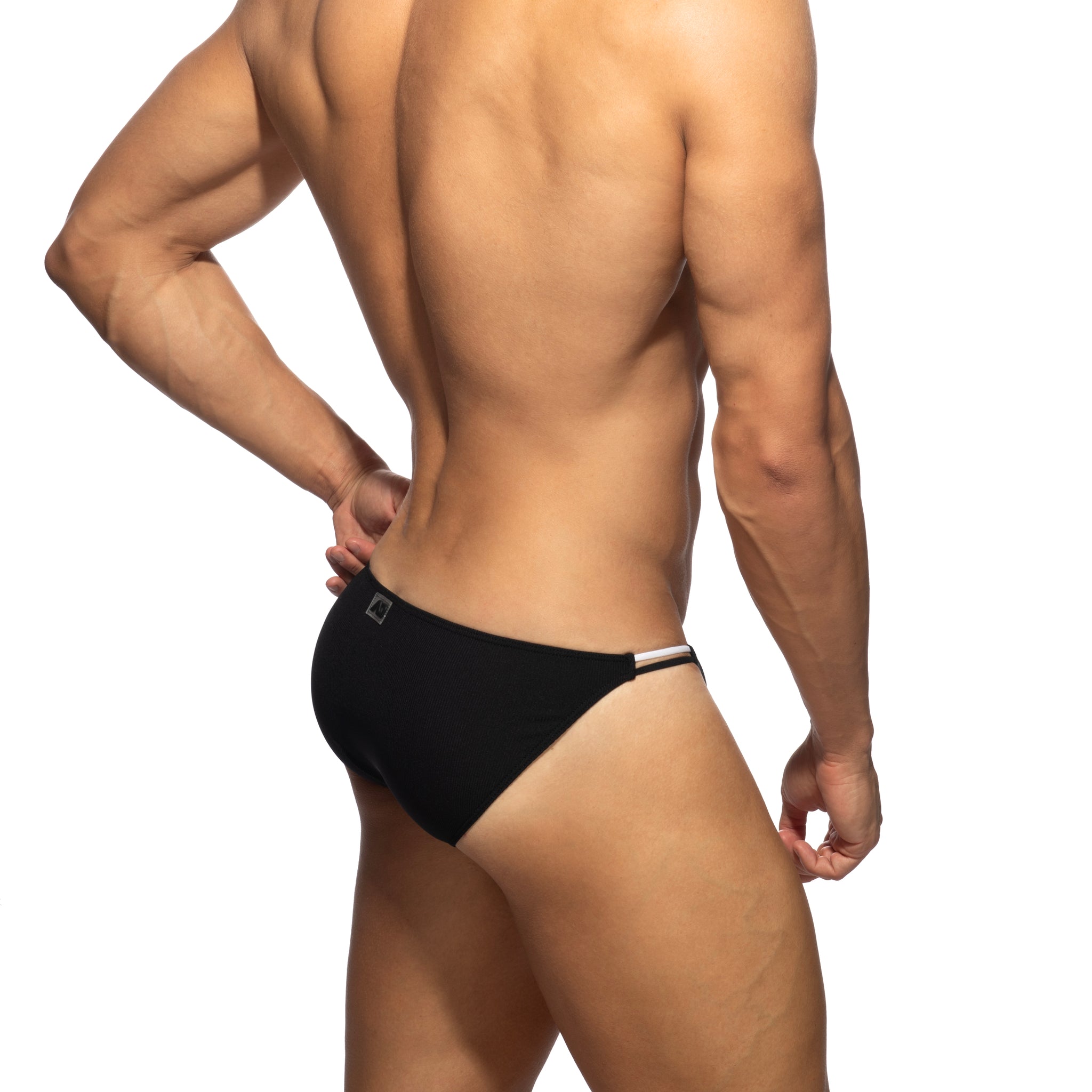 Addicted Sexy Rib Bikini Brief Black AD1463
