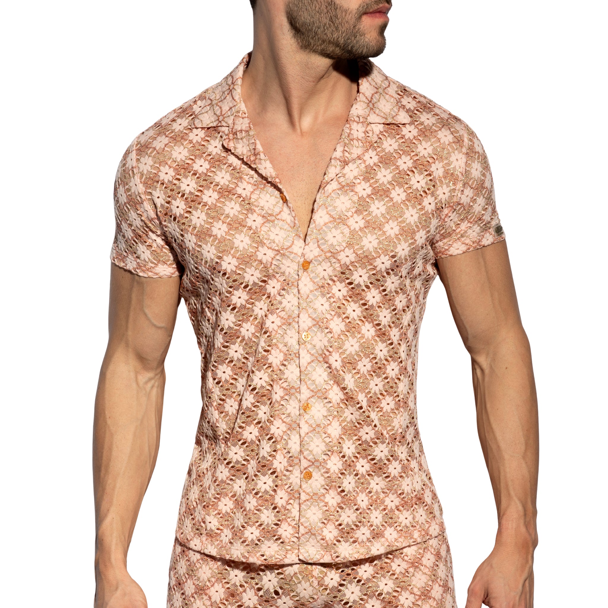 ES Collection Metallic Bloom Shirt Pink SHT037