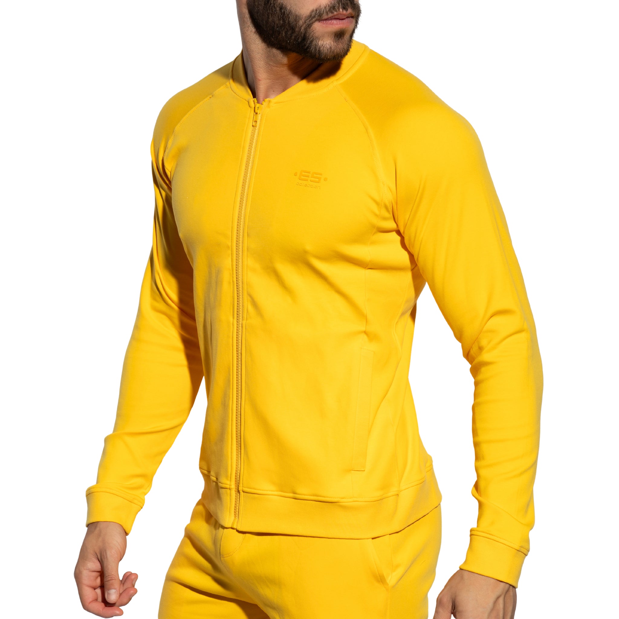 ES Collection Zip-Up Bomber Jacket Yellow SP361