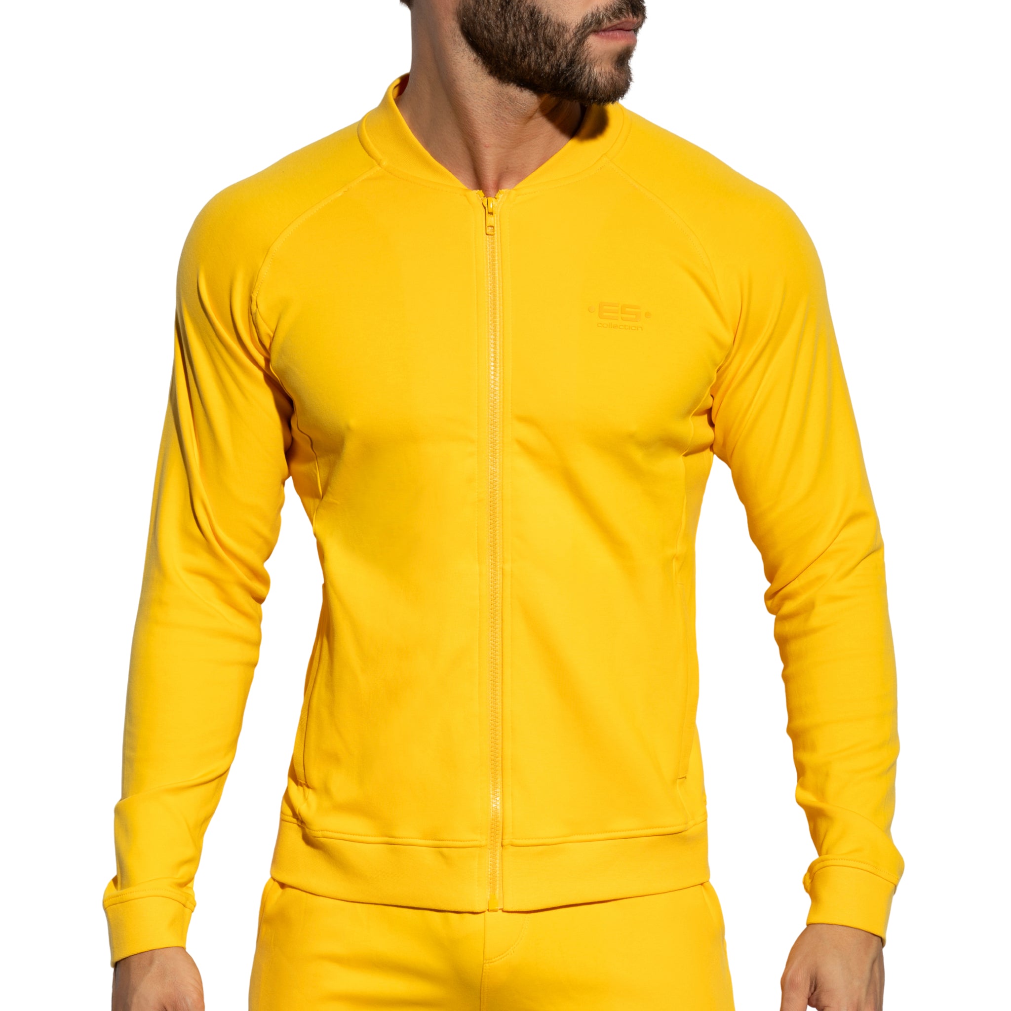 ES Collection Zip-Up Bomber Jacket Yellow SP361