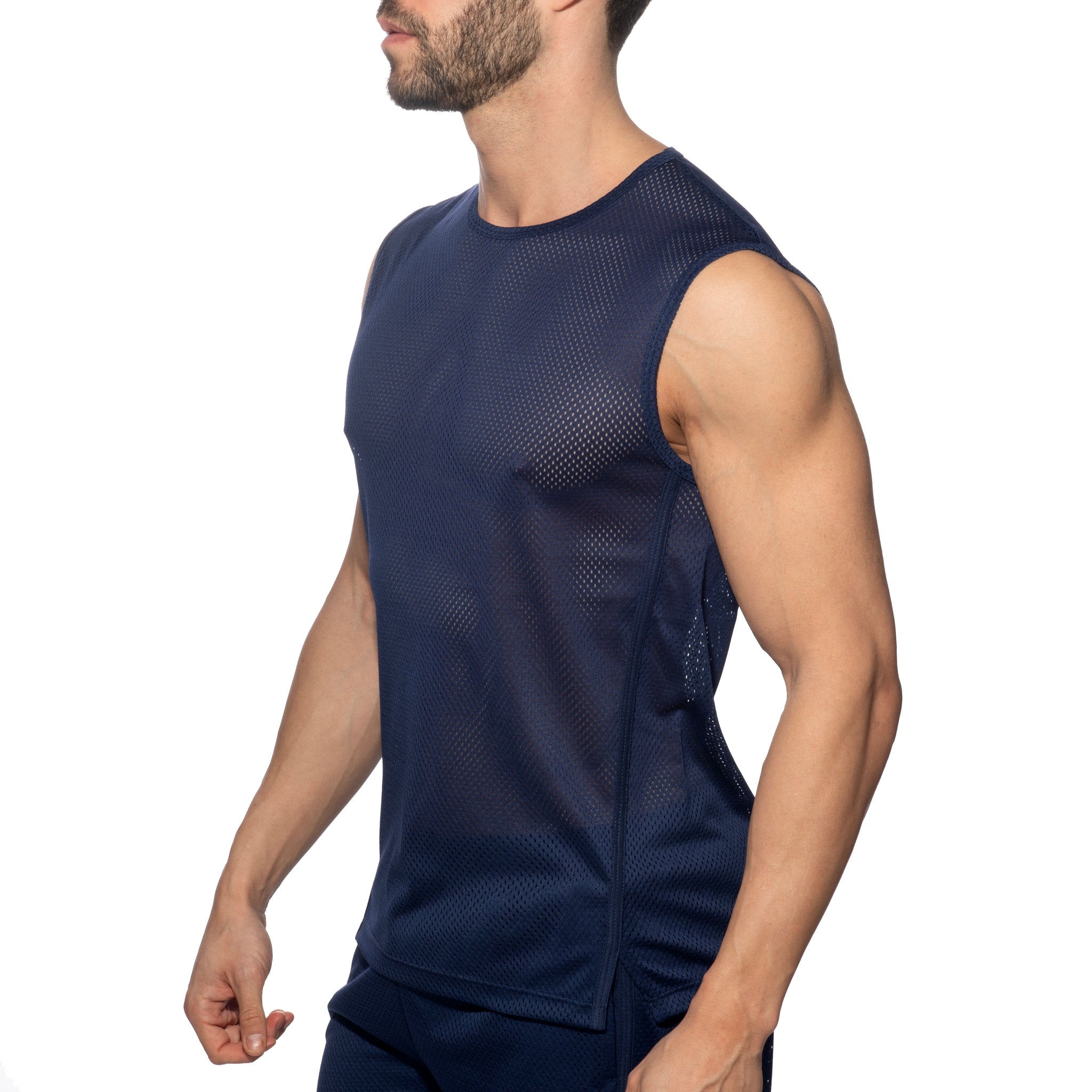 Addicted Los Angeles Sports Tank Top Navy AD1443