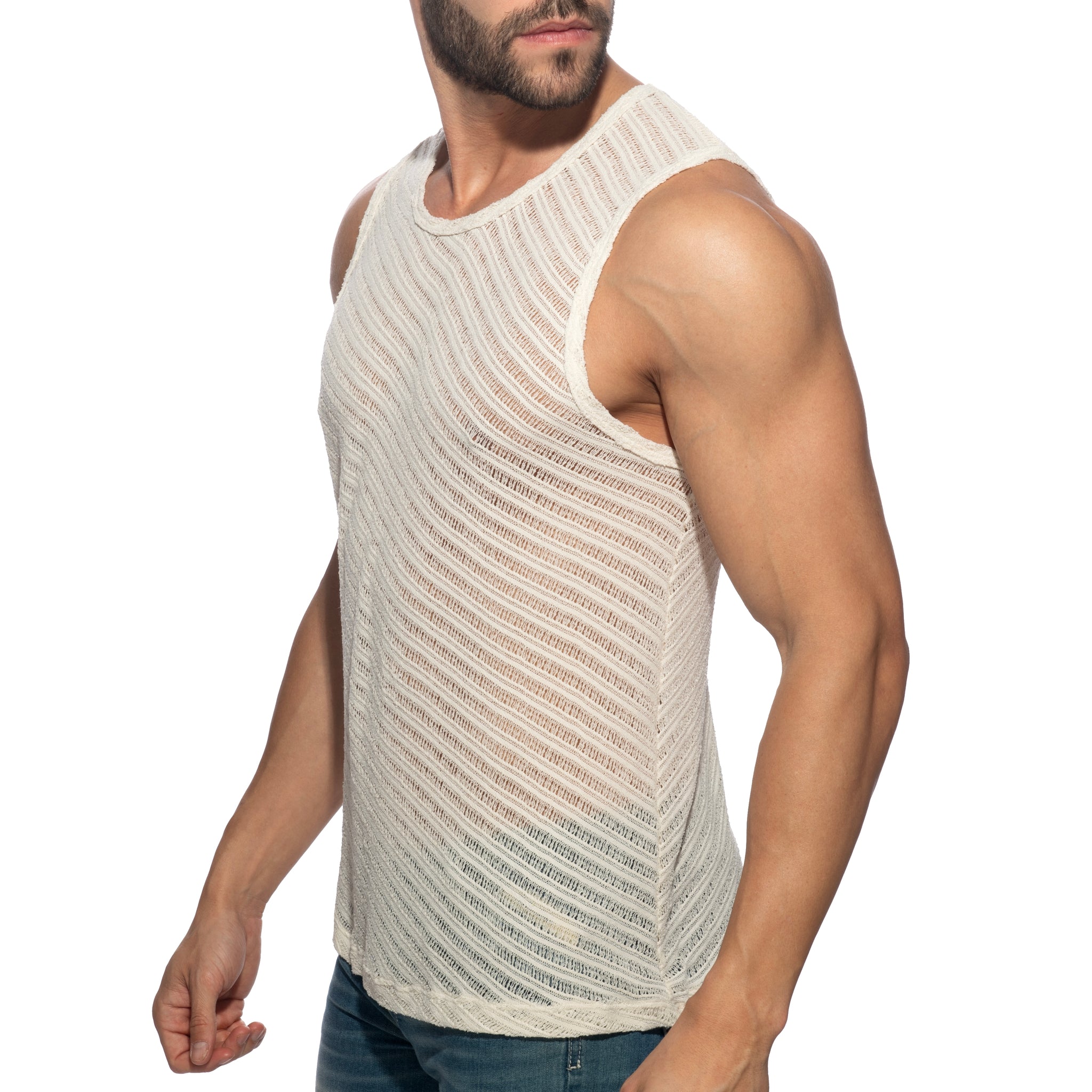 Addicted Barewave Tank Top Ivory AD1468