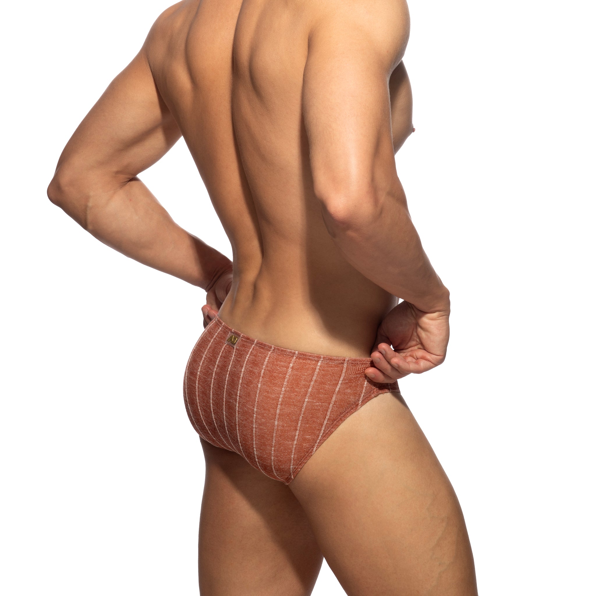 Addicted Rib Knit Bikini Brief Garnet AD1477